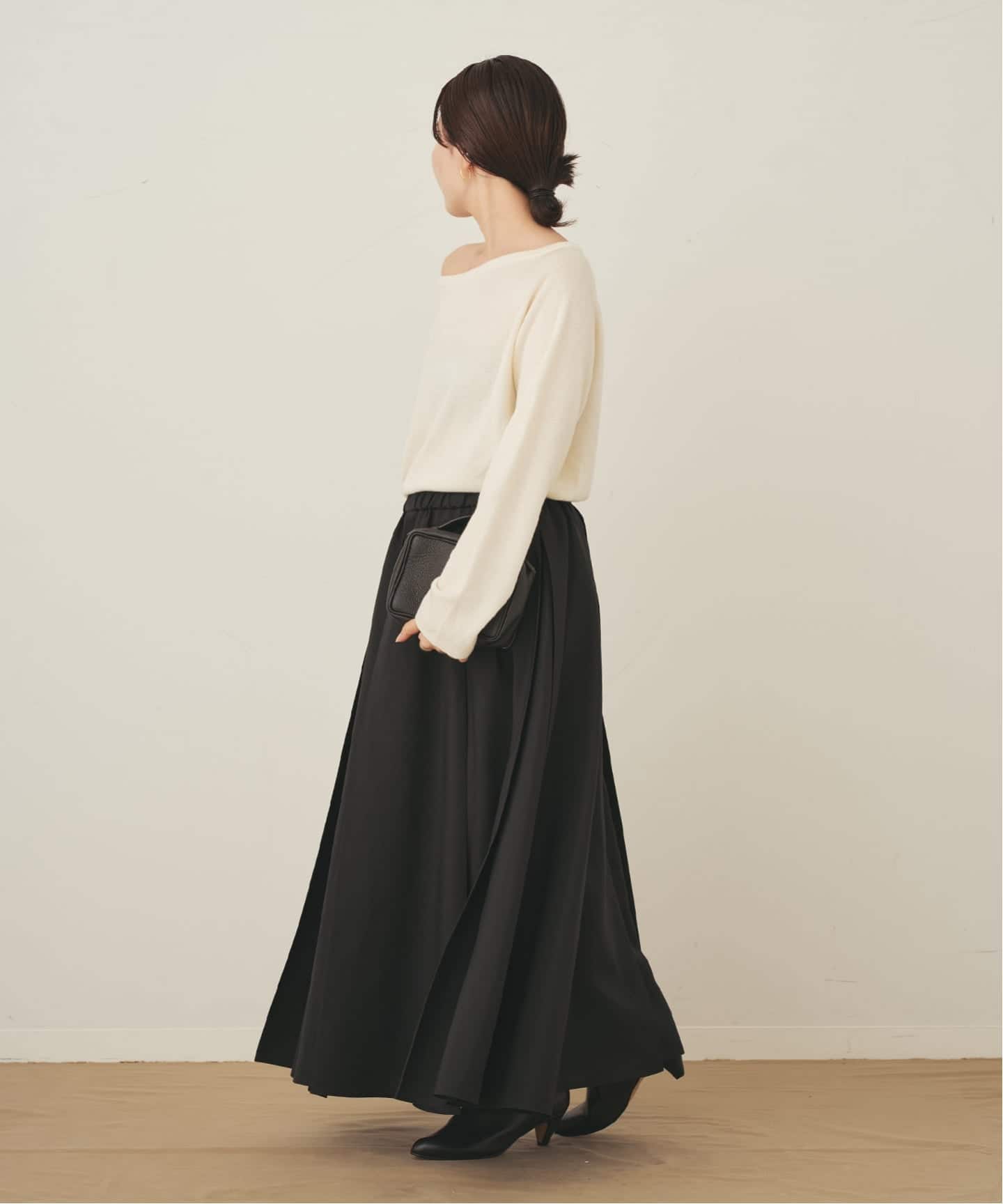 Tuck Midi スカート（ロング・マキシ丈スカート）｜Plage