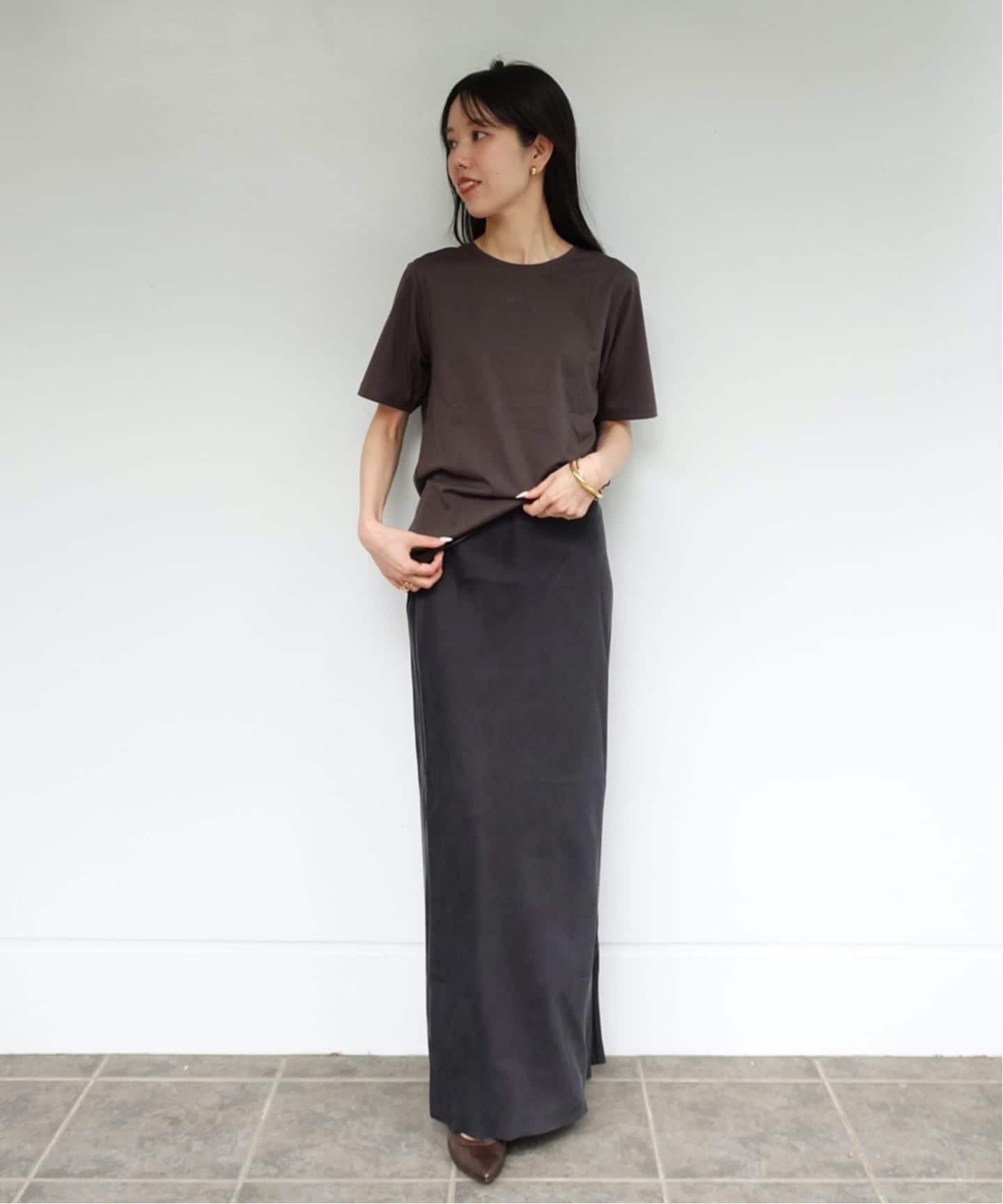 plage fibril nuance スカート　ベージュ　36 有楽町店・WEB限定》Fibril Nuance スカート（ロング・マキシ丈