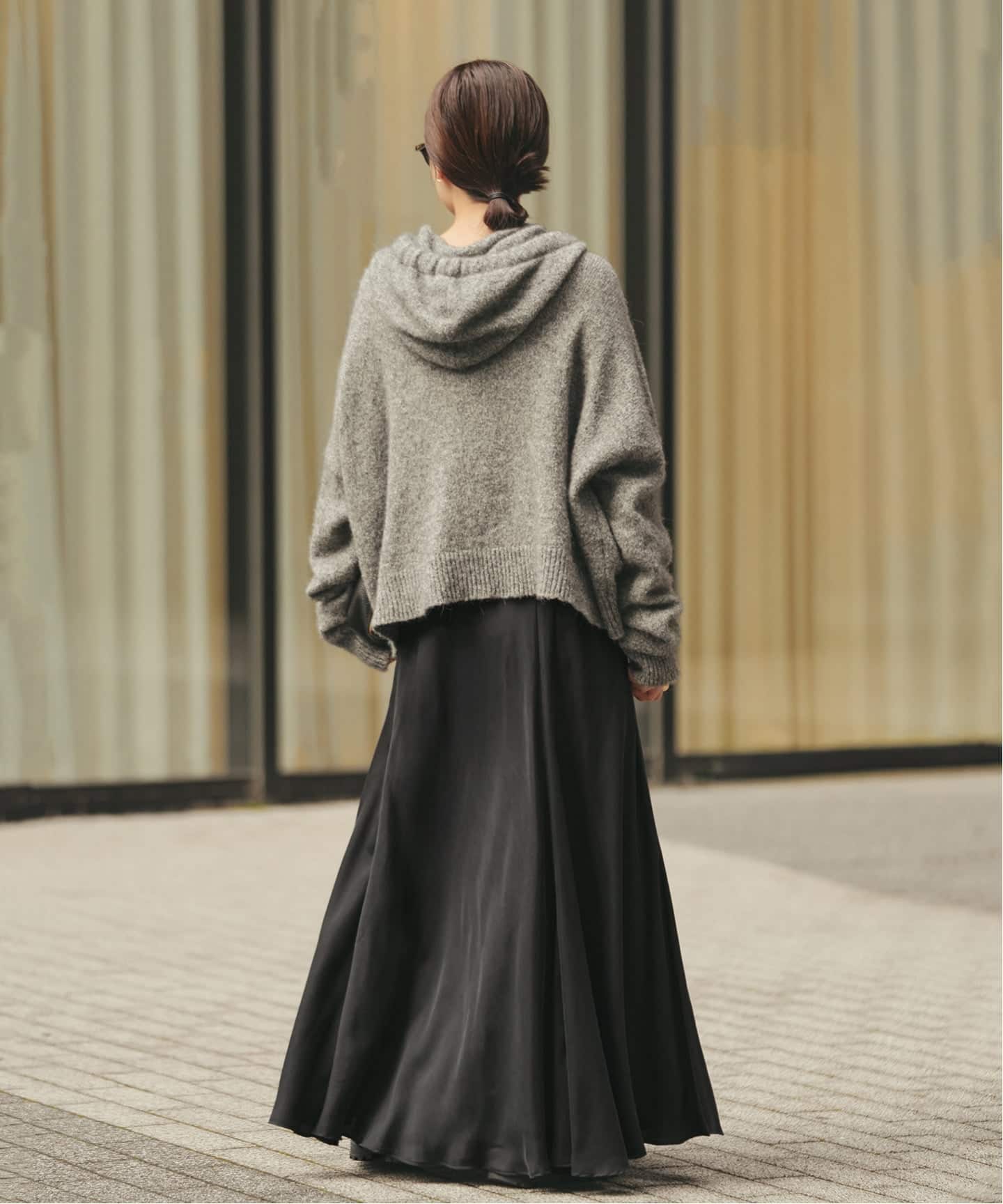 追加》Washable Fibril フレア スカート（ロング・マキシ丈スカート