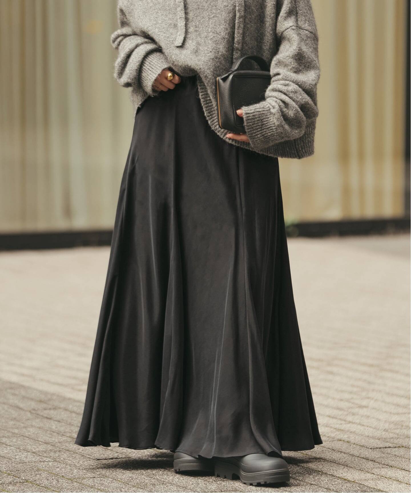 Plage Washable Fibril フィブリル ロングスカート38 追加》Washable Fibril フレア スカート（ロング・マキシ丈スカート