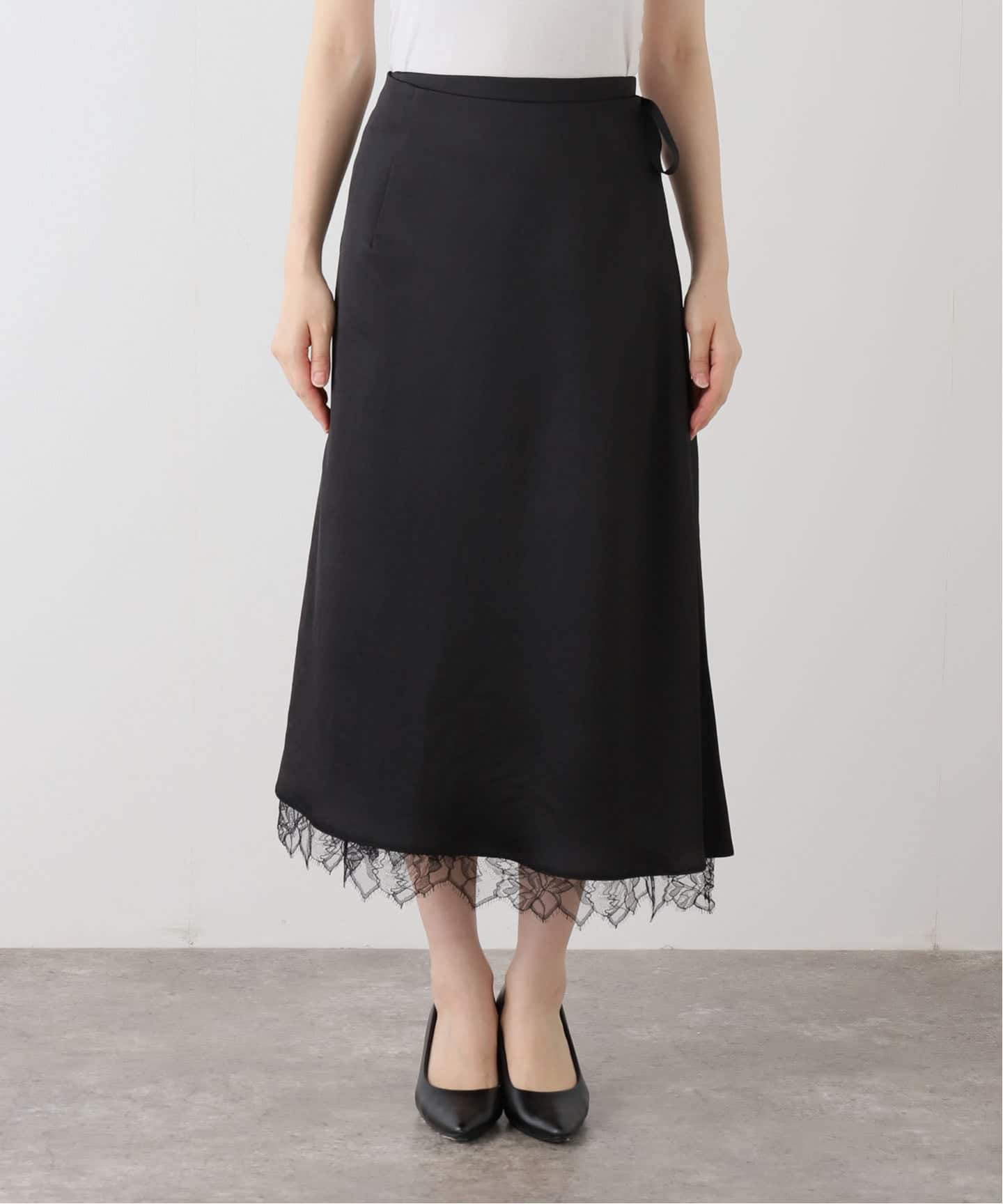 レースラップ スカート（ロング・マキシ丈スカート）｜Plage