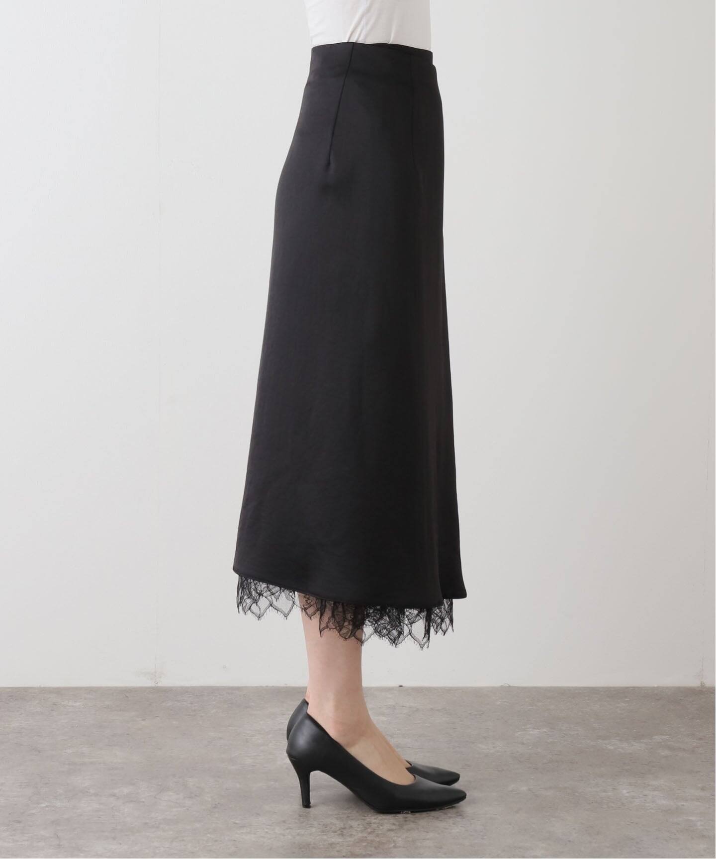 レースラップ スカート（ロング・マキシ丈スカート）｜Plage