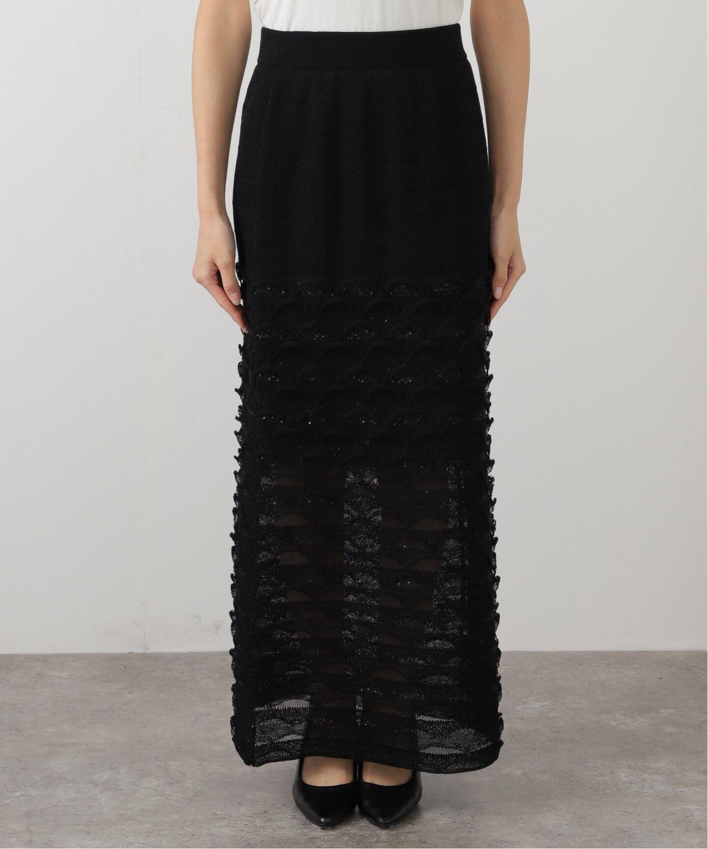 【Plage】boucle nuance ニットスカート plage（プラージュ）の「boucle nuance ニットスカート