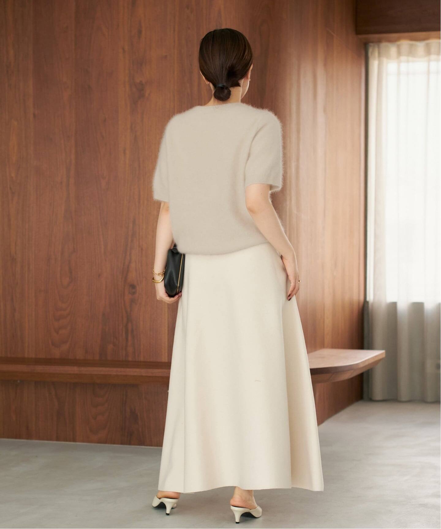 deuxieme class light meltonフレアスカート完売！34 Deuxieme Classe