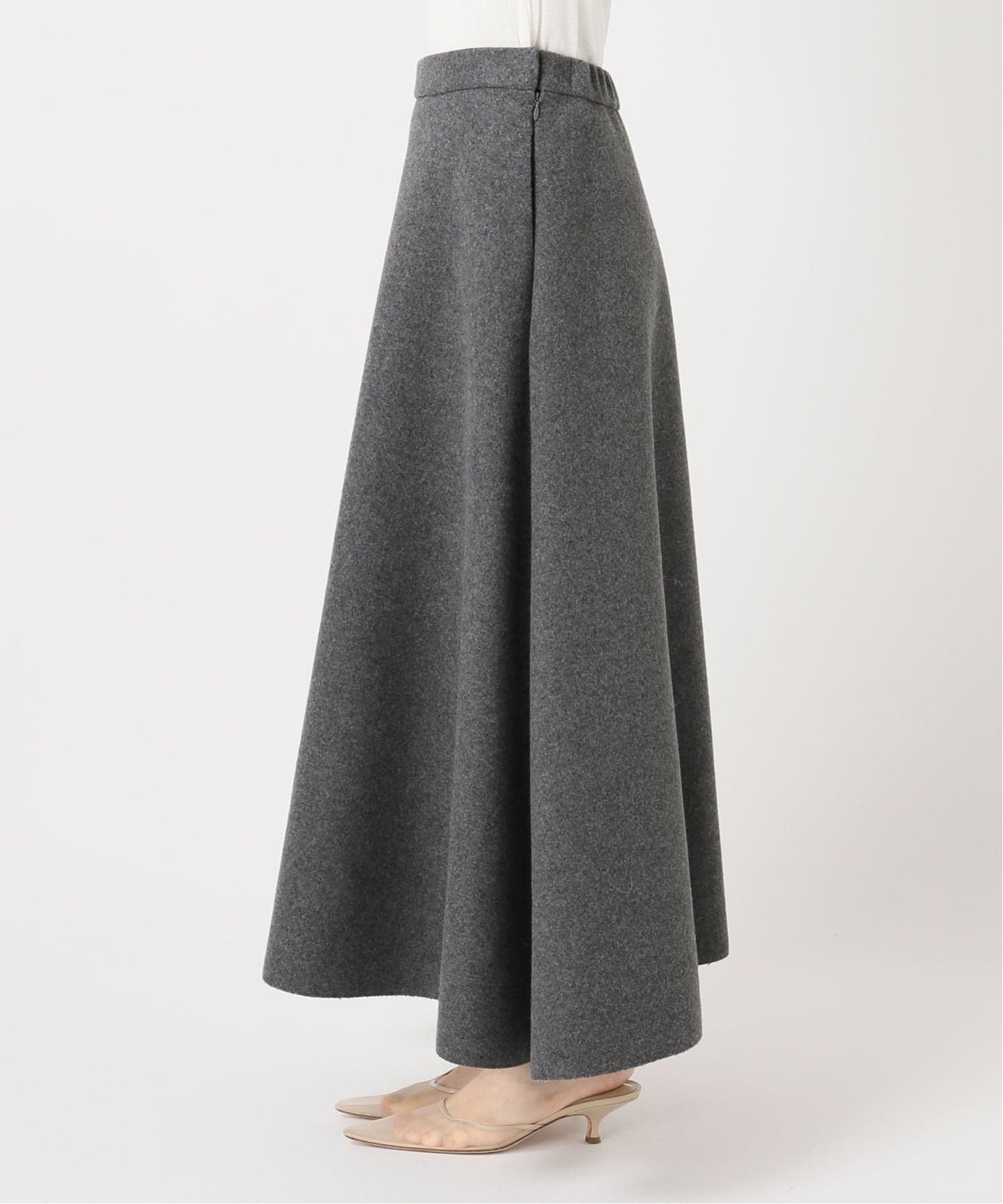 メルトンフレア スカート（ロング・マキシ丈スカート）｜Plage