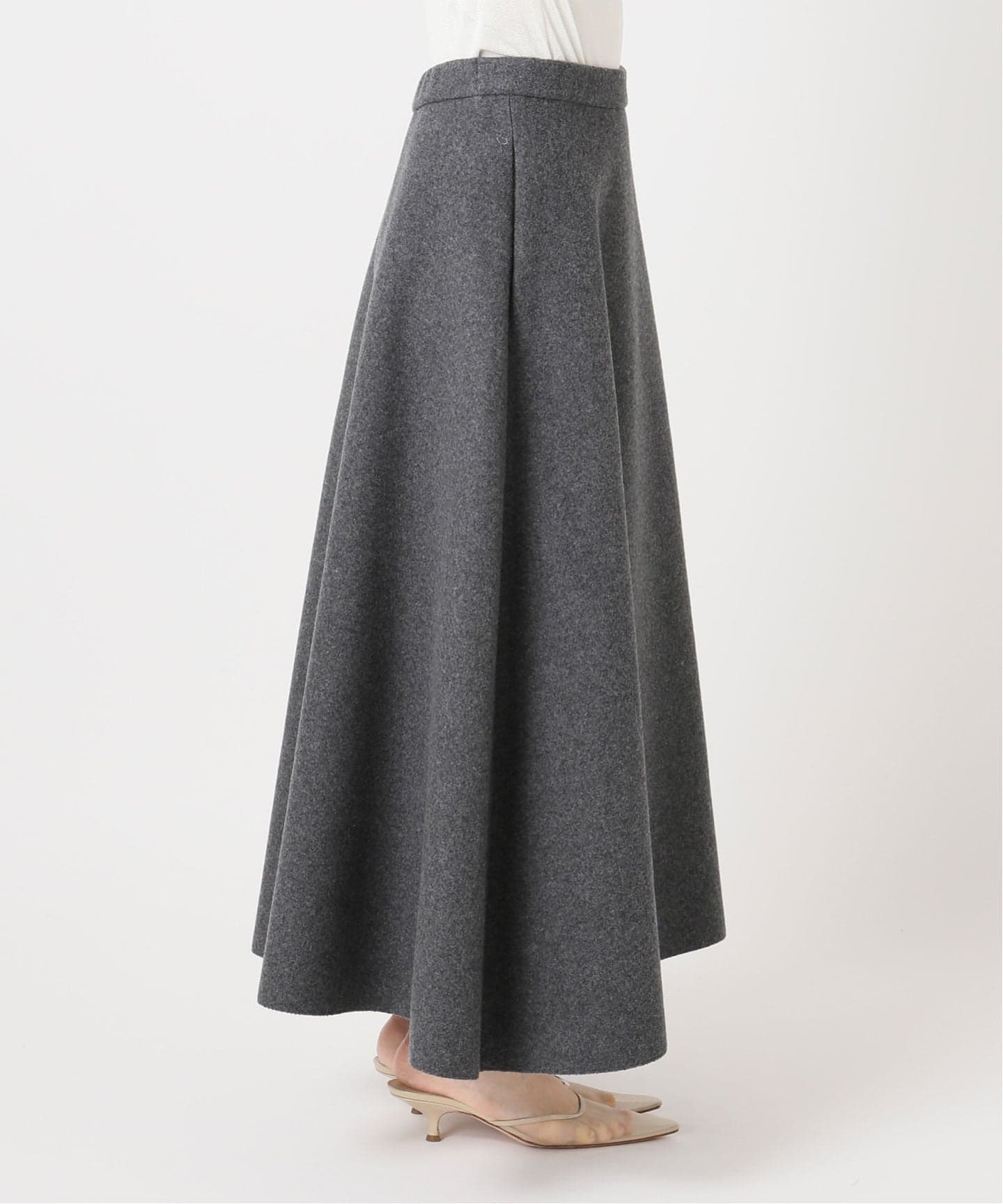 メルトンフレア スカート（ロング・マキシ丈スカート）｜Plage