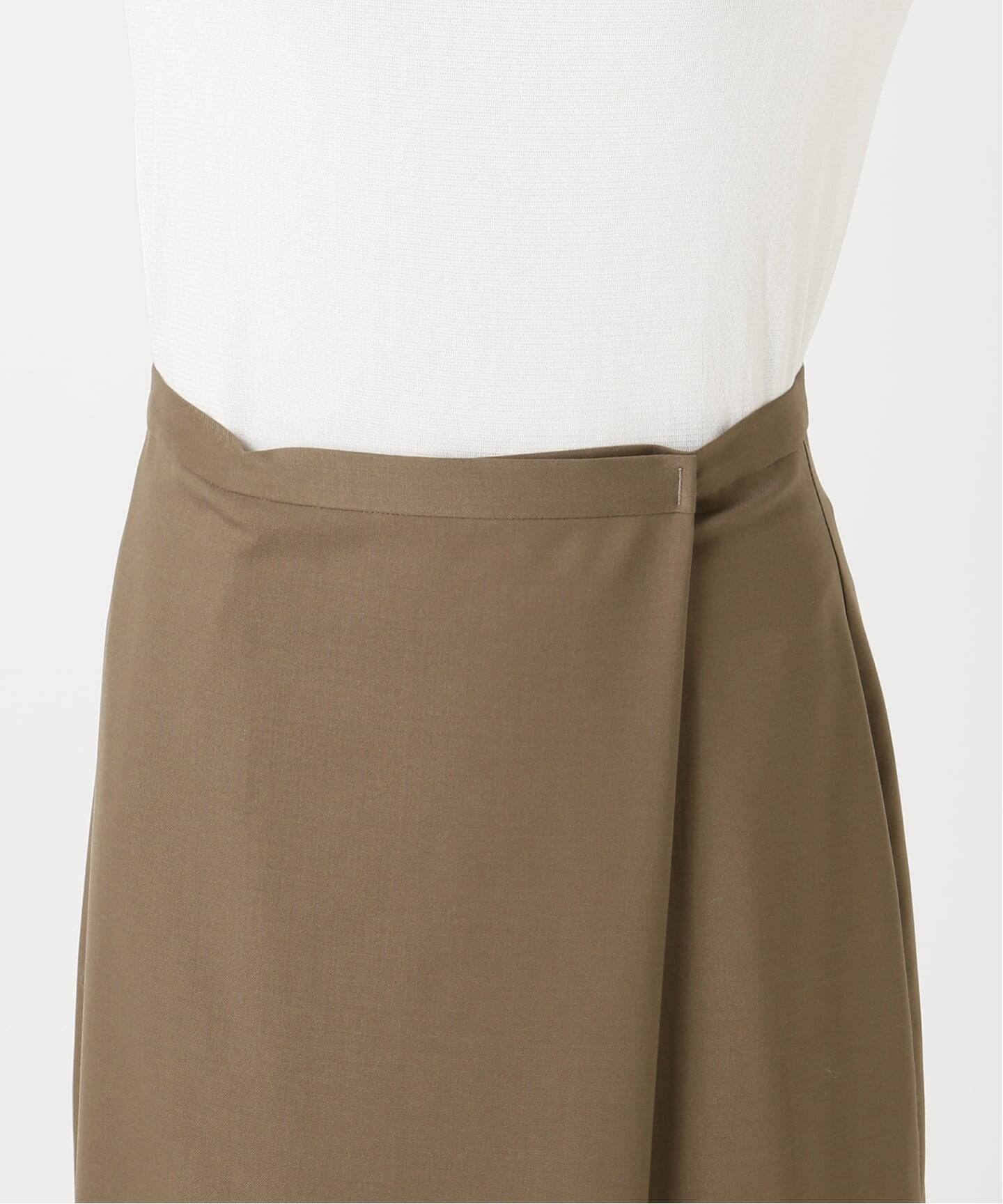 【新品】plage R’IAM タックドスカート　ベージュ　38 R'IAM-PLAGE 2025 SUMMER 6/12 thu. ON SALE RIAM デニム