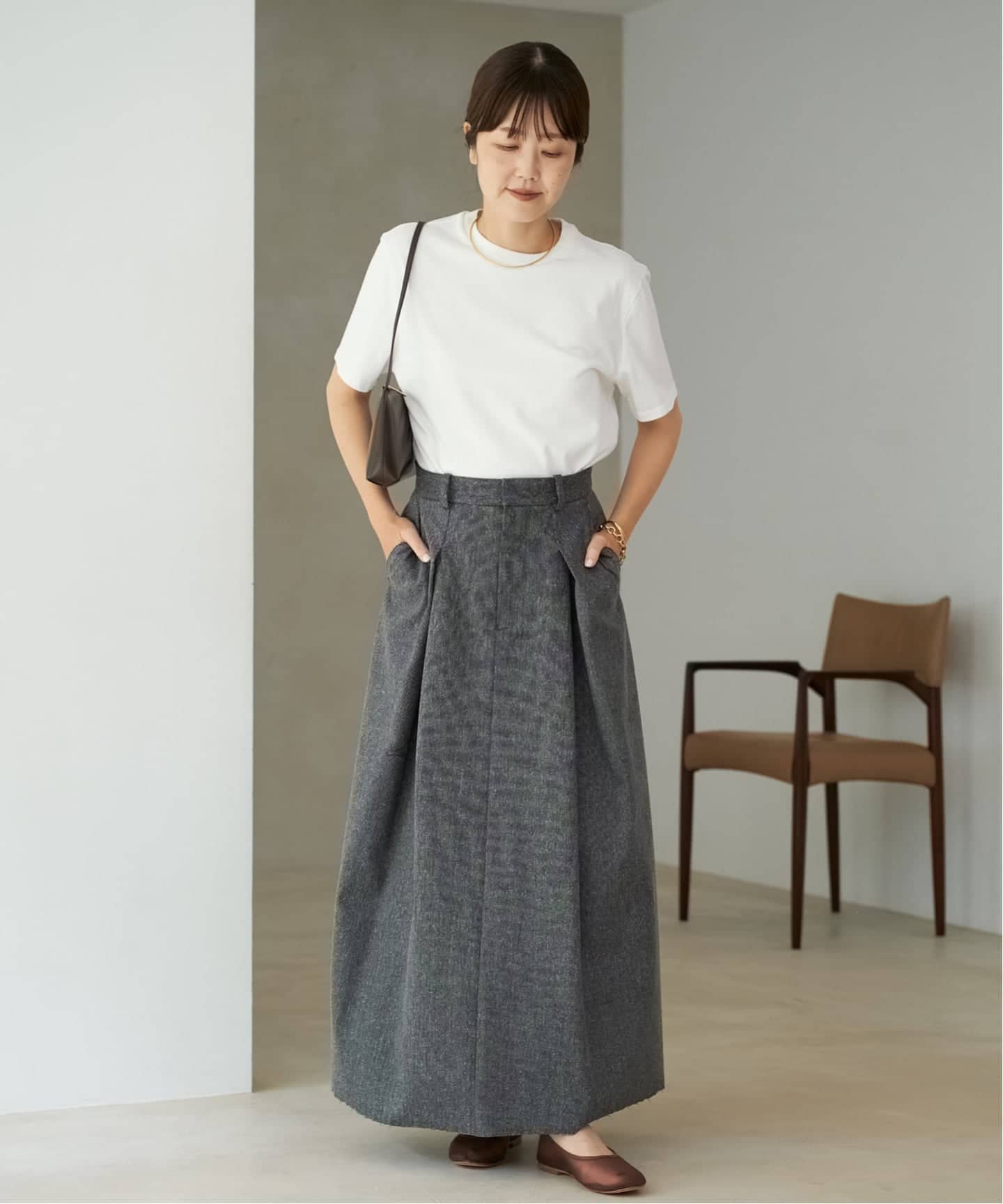 R’IAM TWEEDボンディング スカート　34 追加予約》R'IAM TWEEDボンディング スカート 2（ロング・マキシ