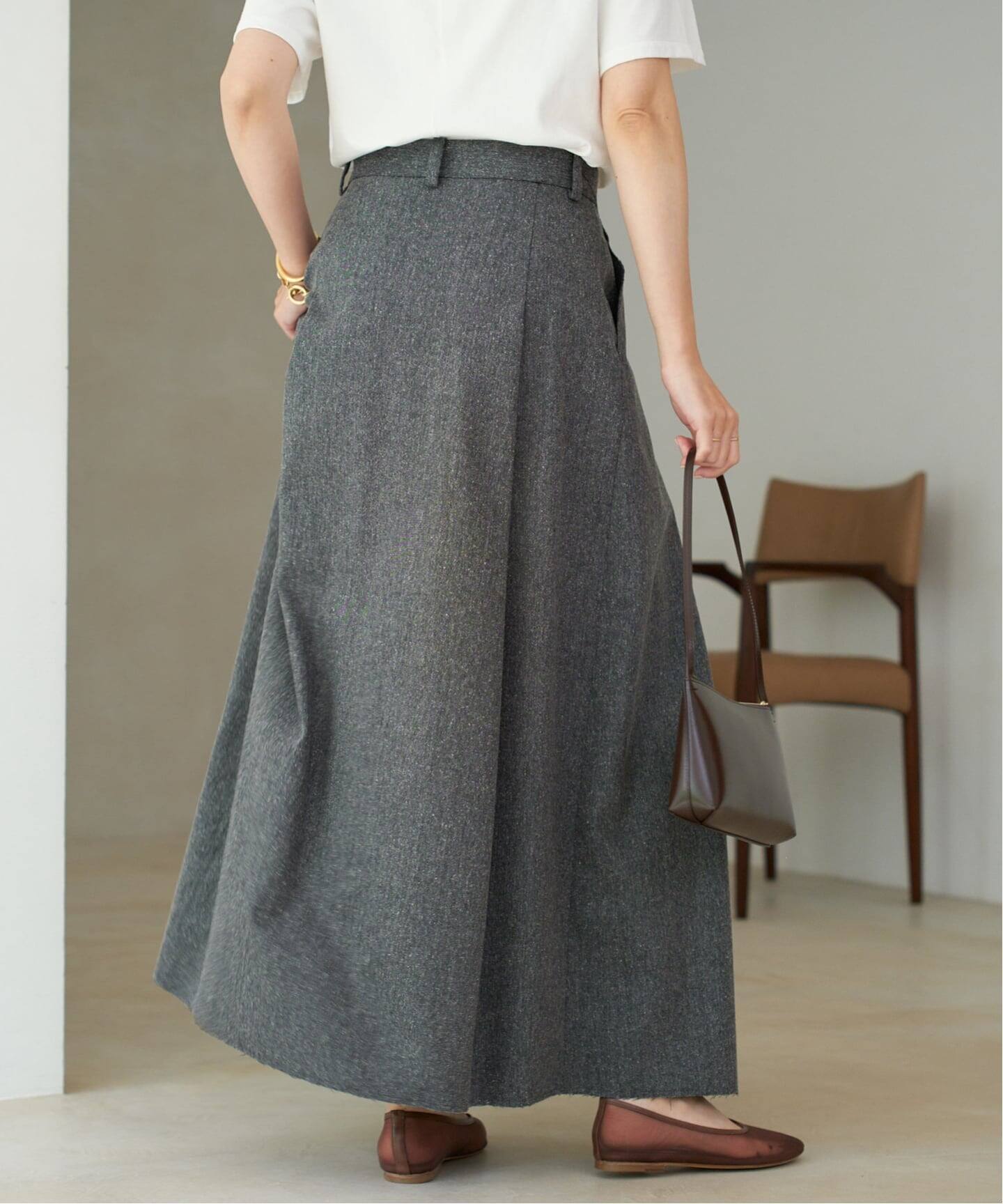 R'IAM/リアム TWEED ボンディング　スカート 追加予約》R'IAM TWEEDボンディング スカート 2（ロング・マキシ
