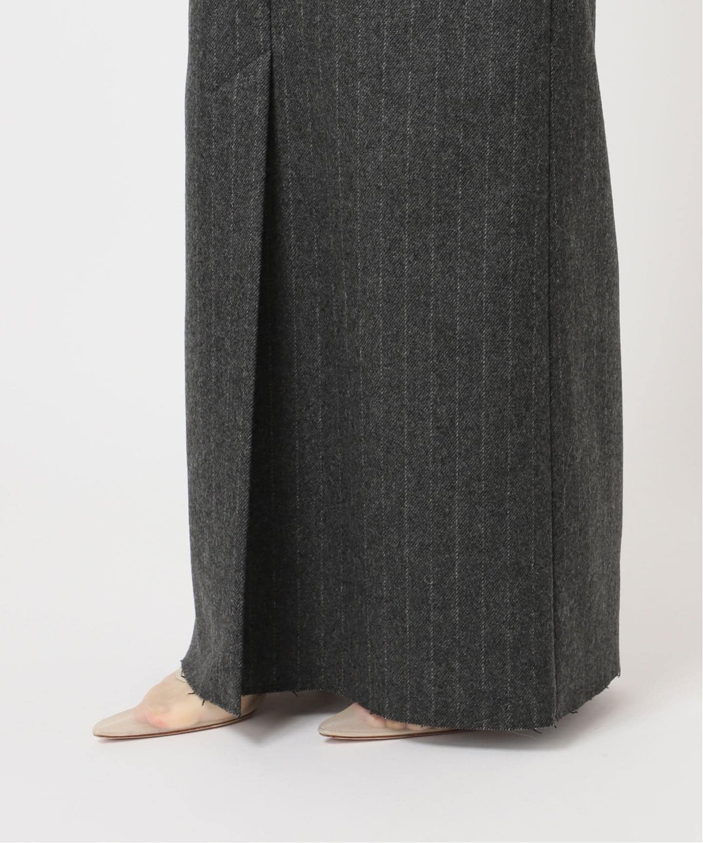 R'IAM メルトンストライプ スカート（ロング・マキシ丈スカート
