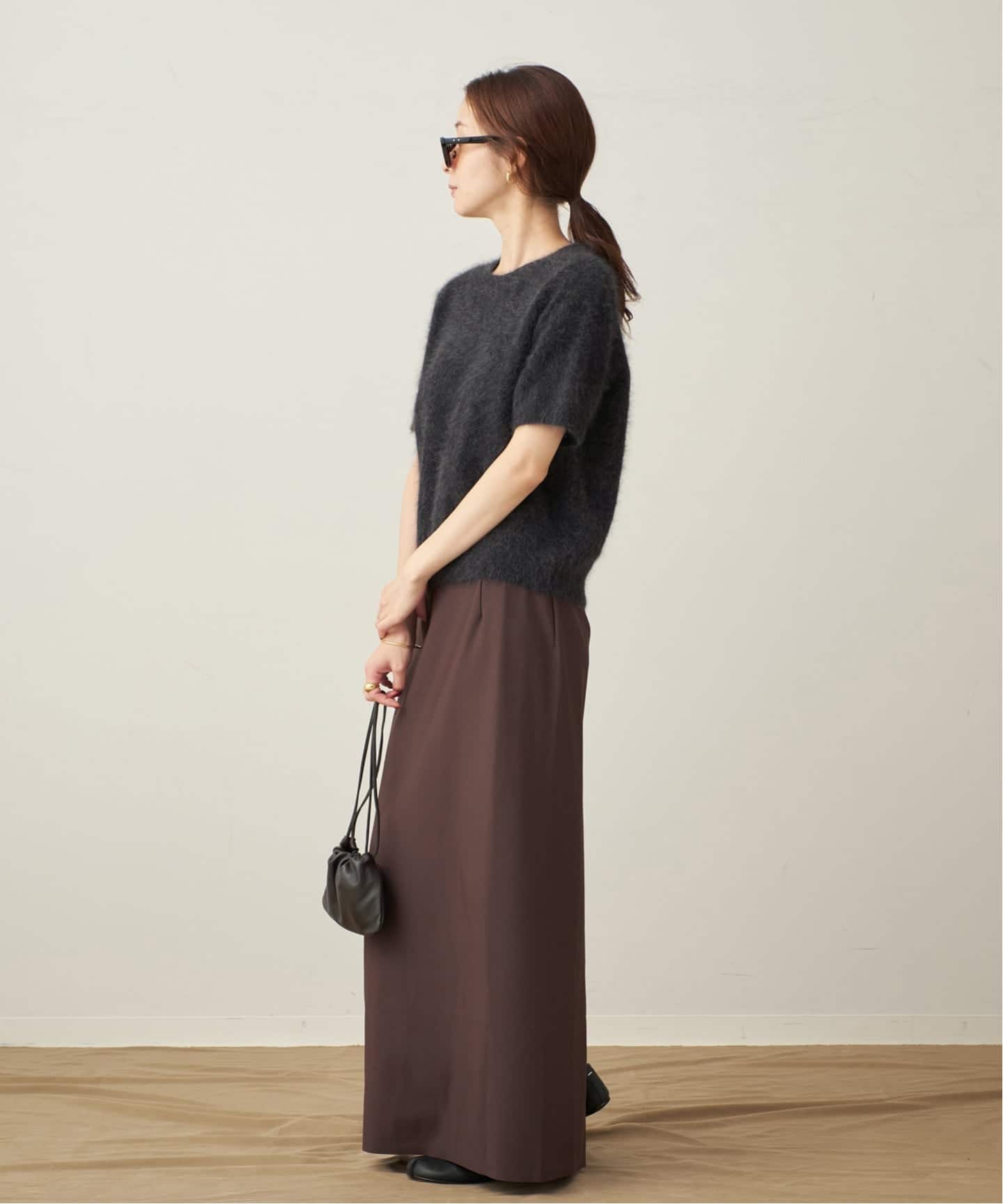 〈ふーか〉プラージュ R'IAM ダイバータイトスカート　ブラウン　38 追加》R'IAM ダイバータイトスカート（ロング・マキシ丈スカート