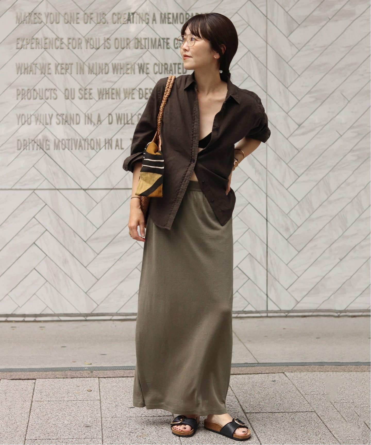 silk/linen long スカート（その他スカート）｜Plage