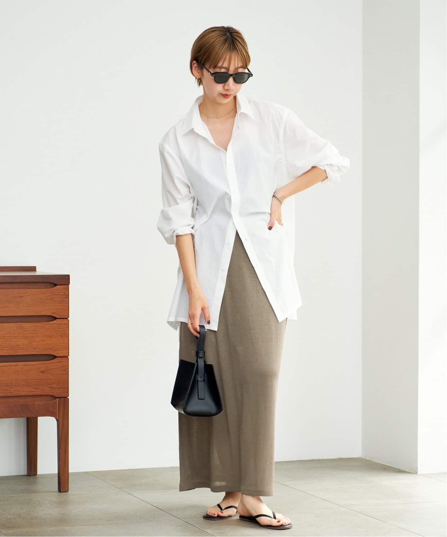 silk/linen long スカート（その他スカート）｜Plage