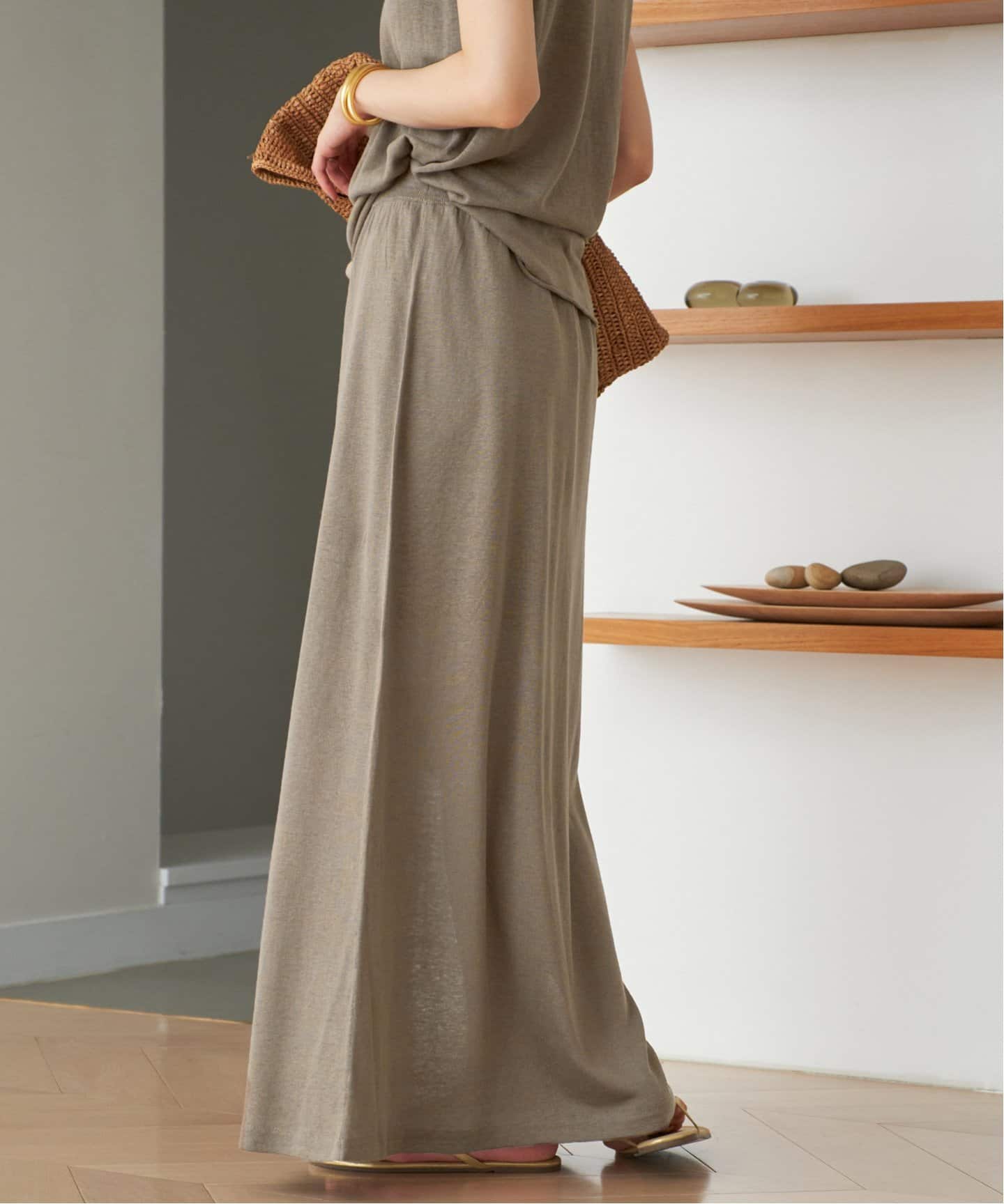 silk/linen long スカート（その他スカート）｜Plage