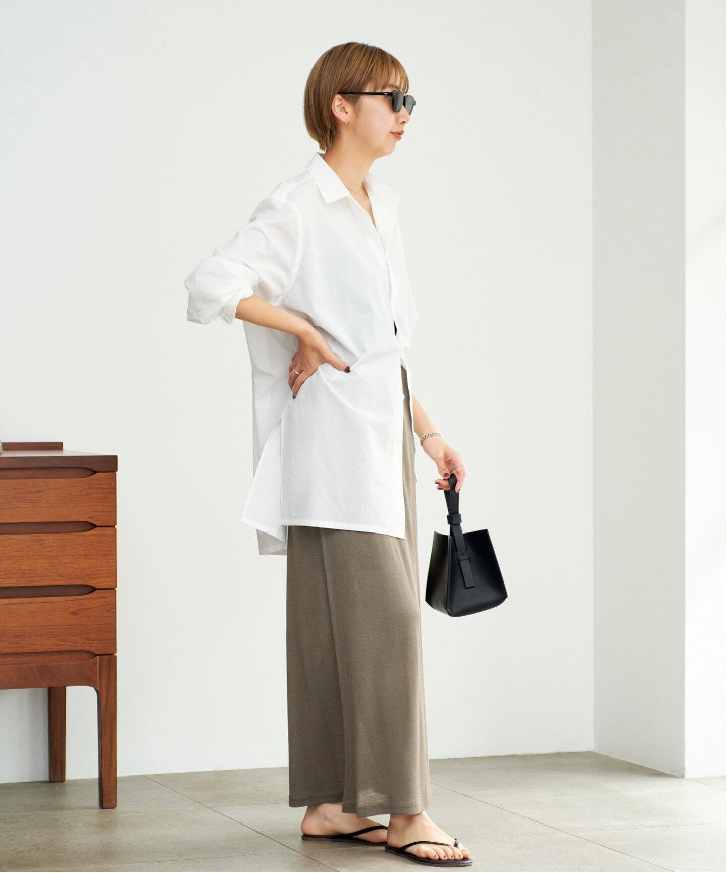 silk/linen long スカート（その他スカート）｜Plage