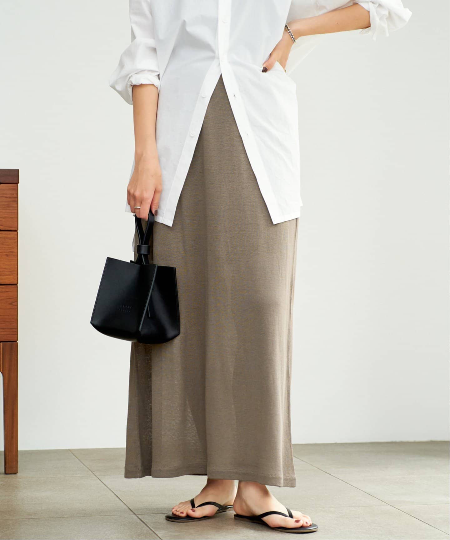 新品　plage シルク/リネン ロングスカート silk/linen long スカート（その他スカート）｜Plage（プラージュ）の