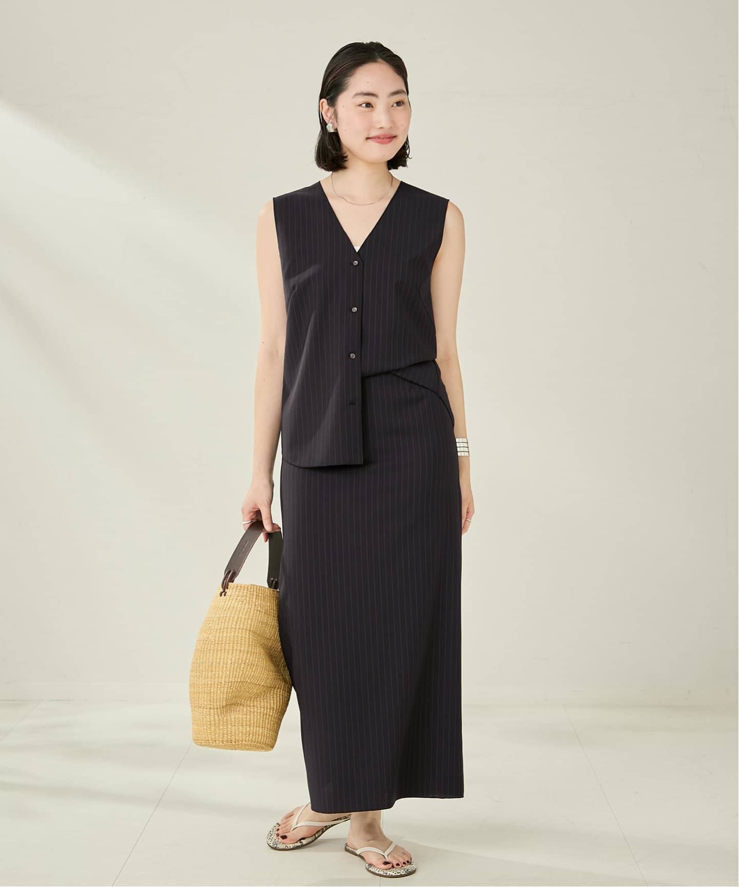 プラージュ　スカート　カーキ ジュエローブ Jewelobe リボンプリーツミニスカート （カーキ