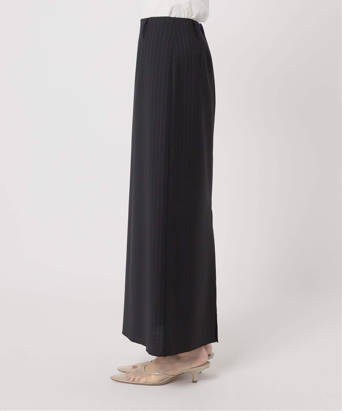 プラージュ　スカート　カーキ 追加予約》vintage satin tight スカート（ロング・マキシ丈