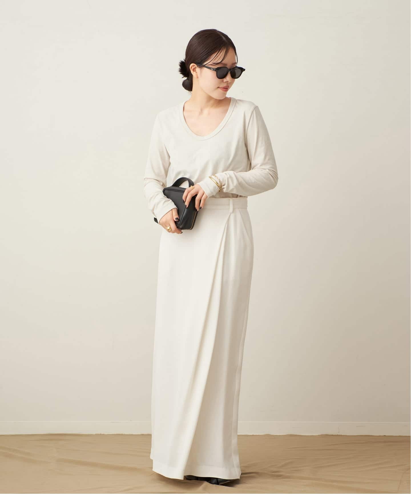 cupura satin wrap スカート（ロング・マキシ丈スカート）｜Plage