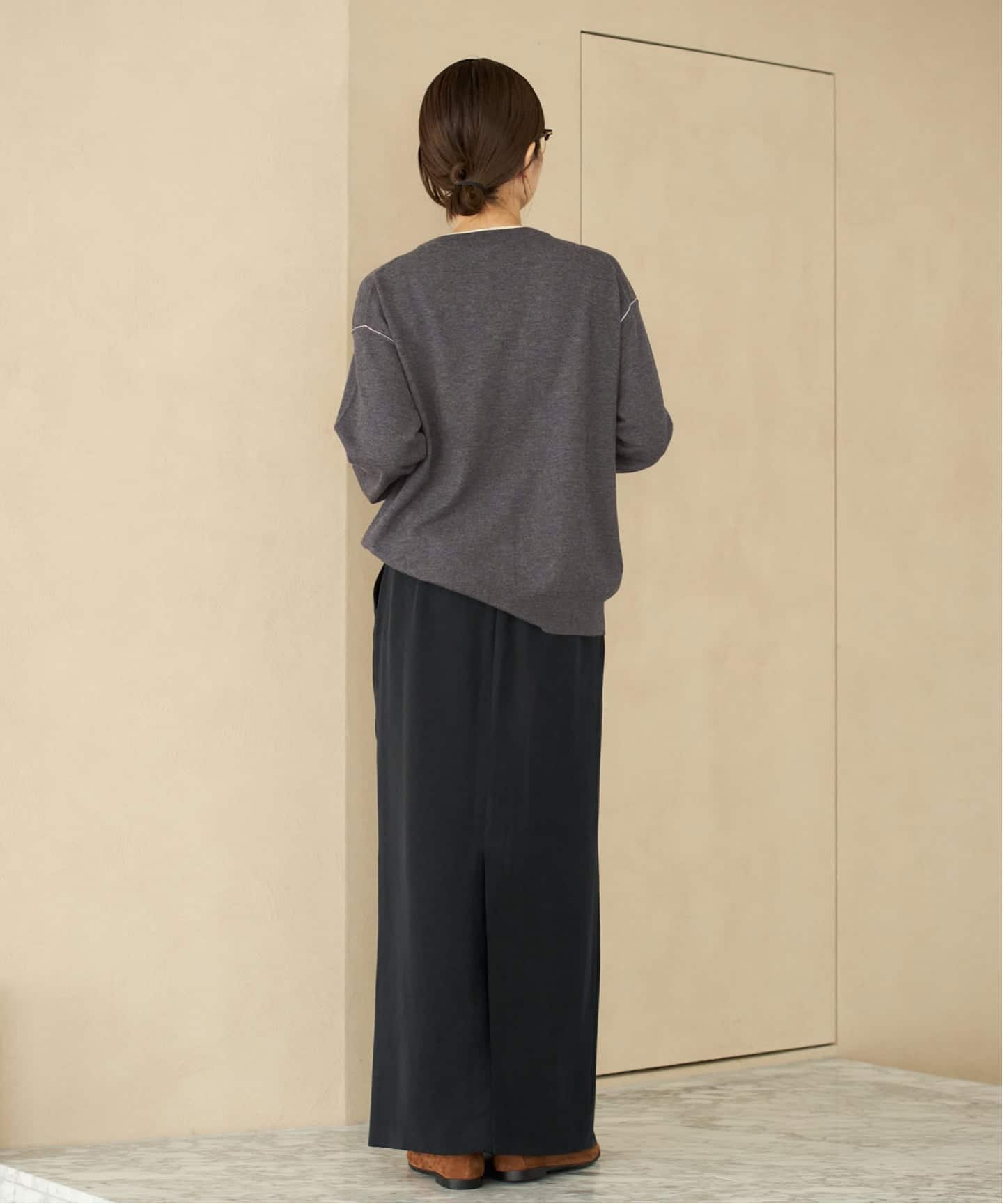 予約》cupura satin wrap スカート（ロング・マキシ丈スカート