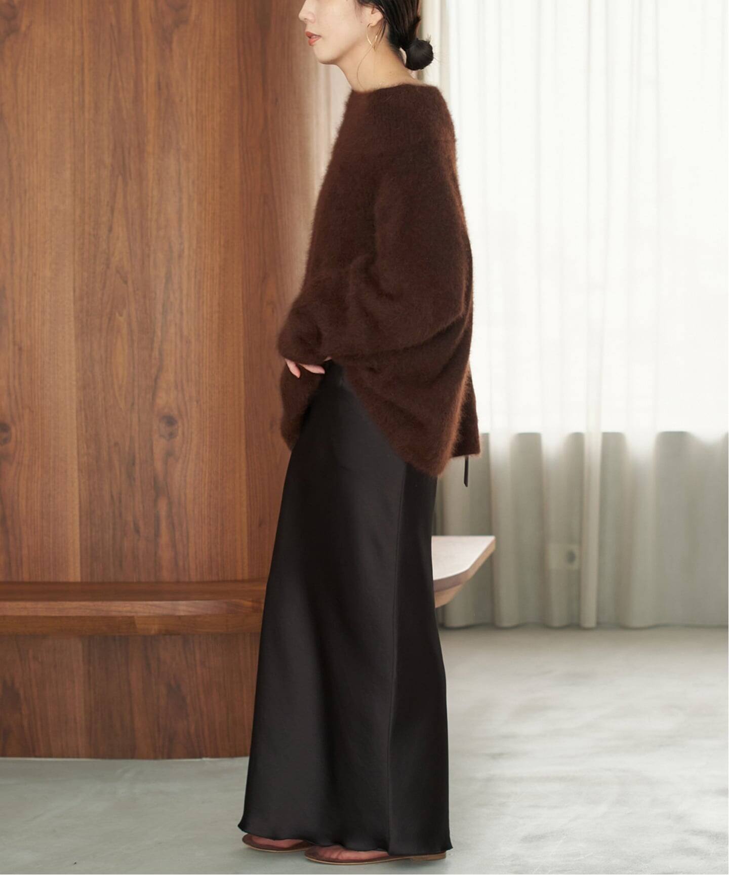 追加》vintage satin tight スカート（ロング・マキシ丈スカート