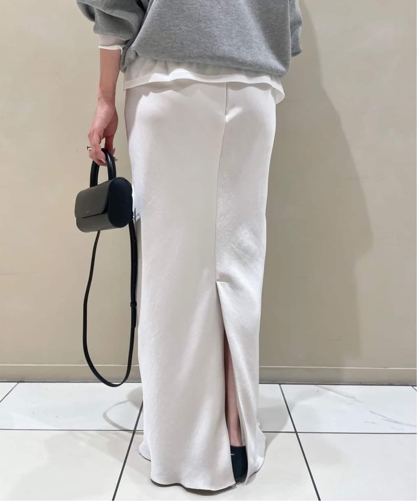 追加》vintage satin tight スカート（ロング・マキシ丈スカート