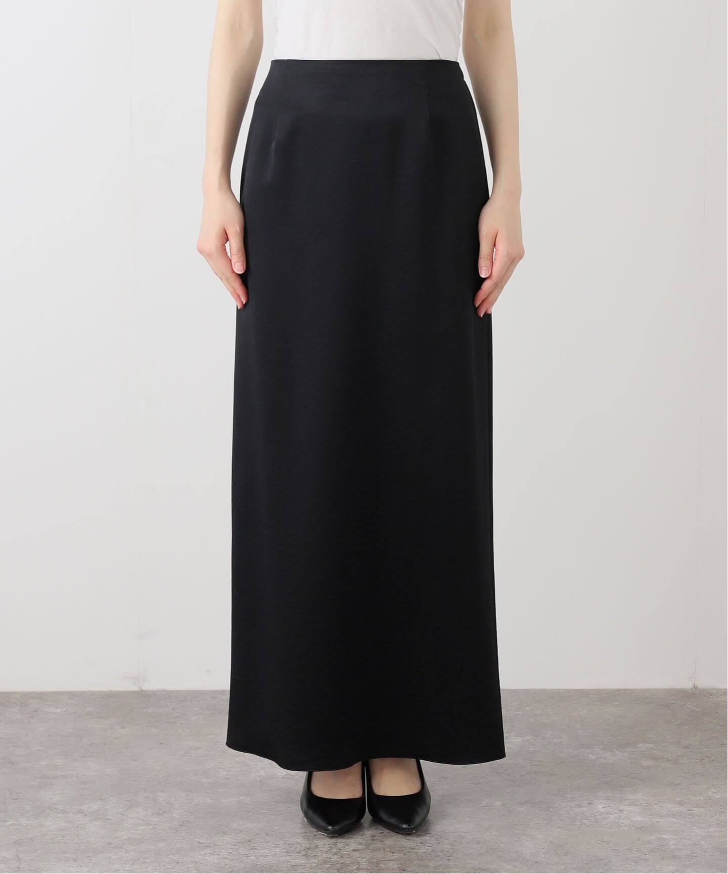 plage crush satin minimal スカート crush satin minimal スカート（ロング・マキシ丈スカート）｜Plage