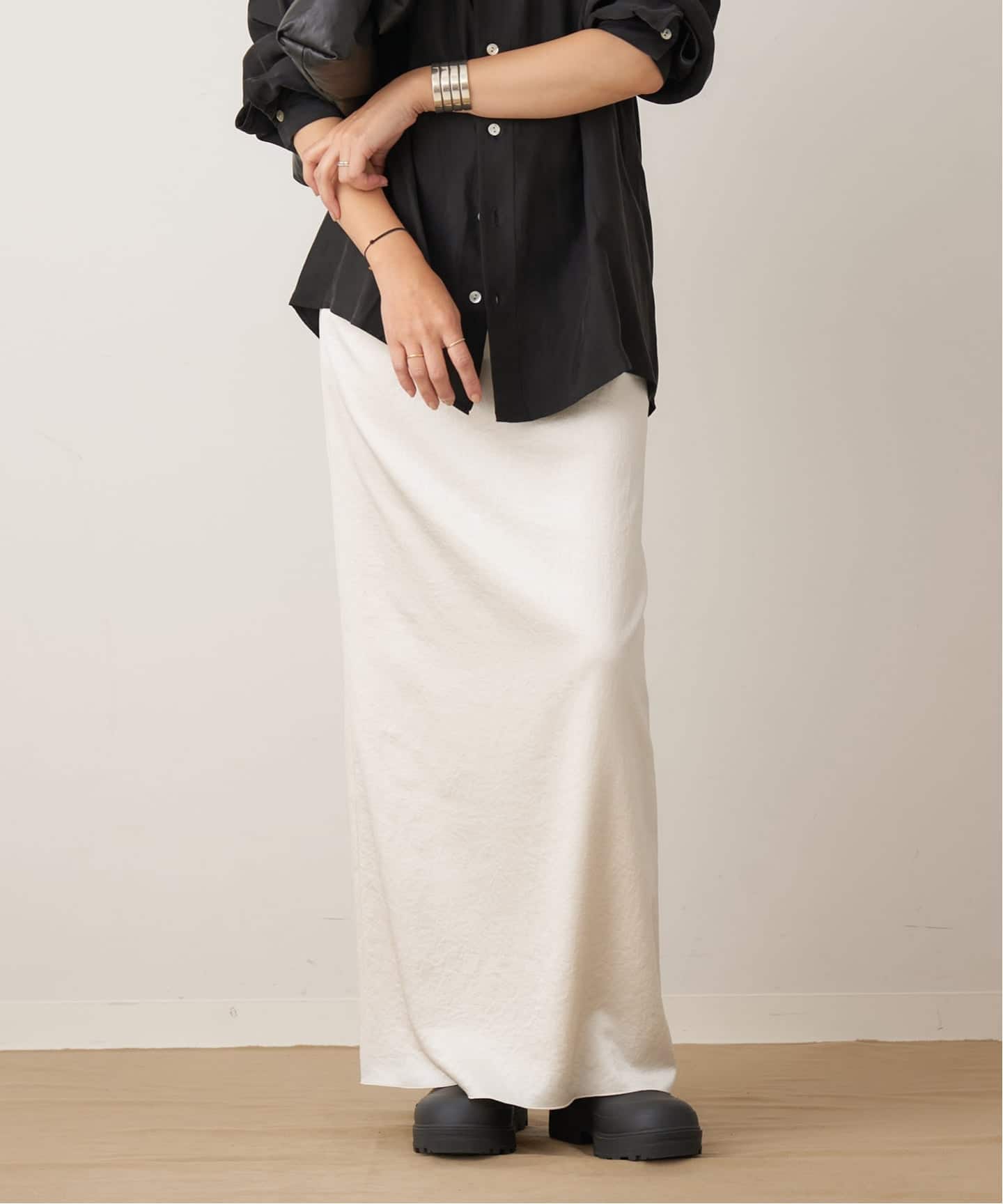 plage vintage satin tight スカート 38 追加》vintage satin tight スカート（ロング・マキシ丈スカート