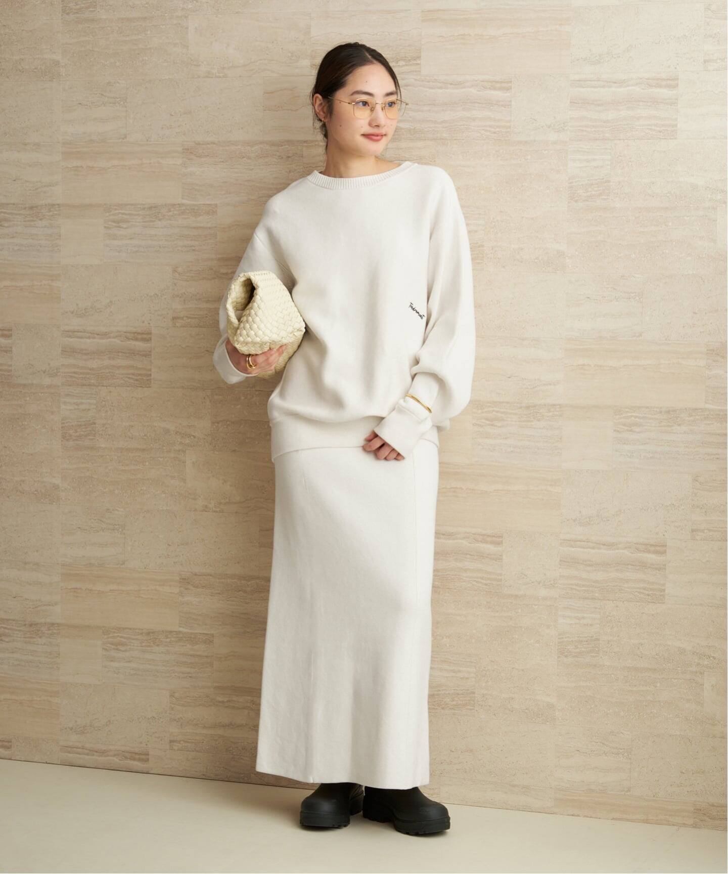 lesTendre white sweat スカート（ロング・マキシ丈スカート）｜Plage