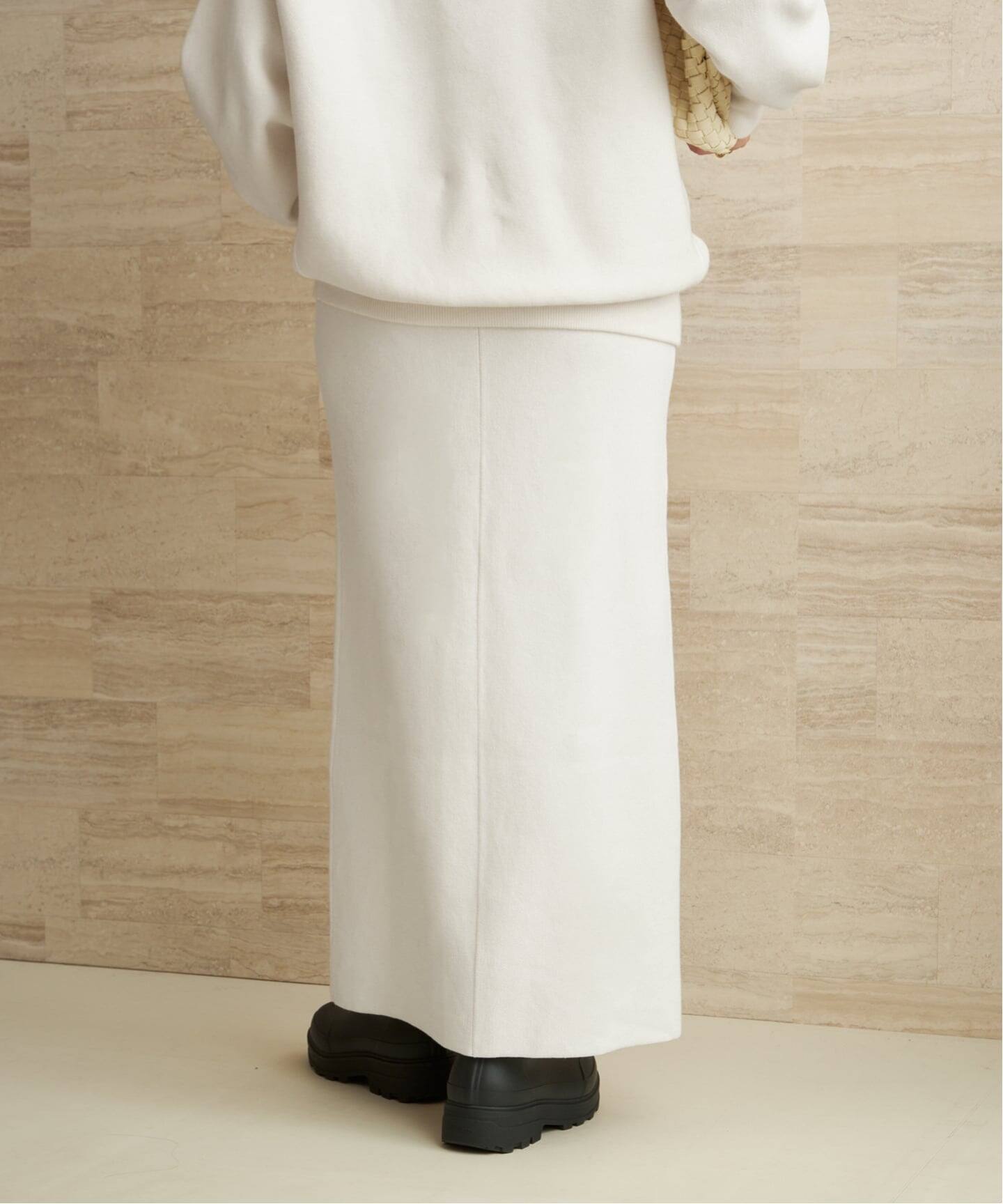 新品　未使用　プラージュ　Les Tendre コットンスカート　ホワイト lesTendre white sweat スカート（ロング・マキシ丈スカート）｜Plage