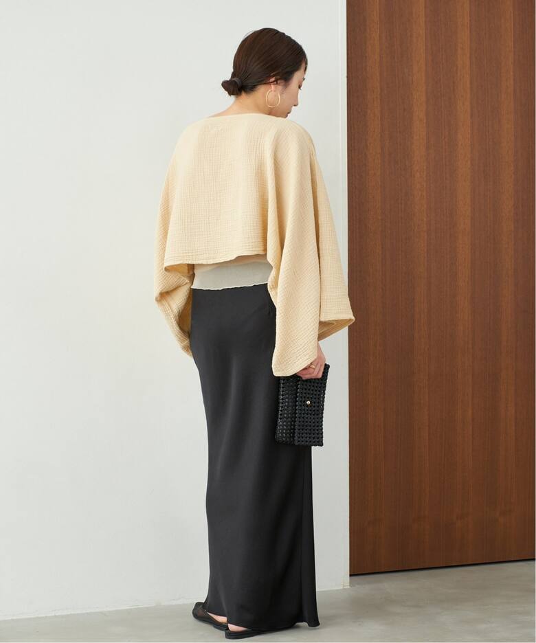 SATIN FLUID スカート（ロング・マキシ丈スカート）｜Plage  