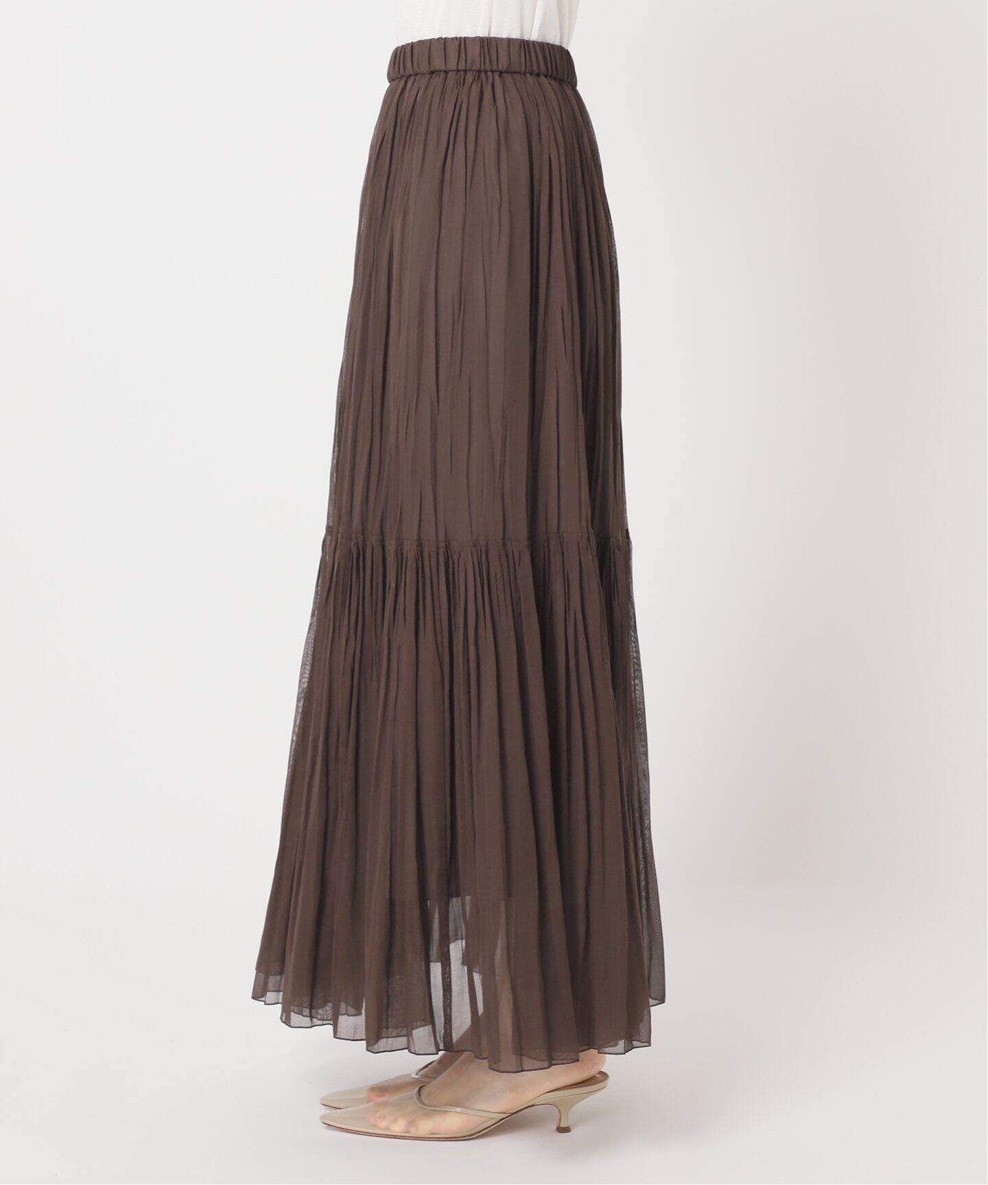 TIERED PLEATS スカート（ロング・マキシ丈スカート）｜Plage