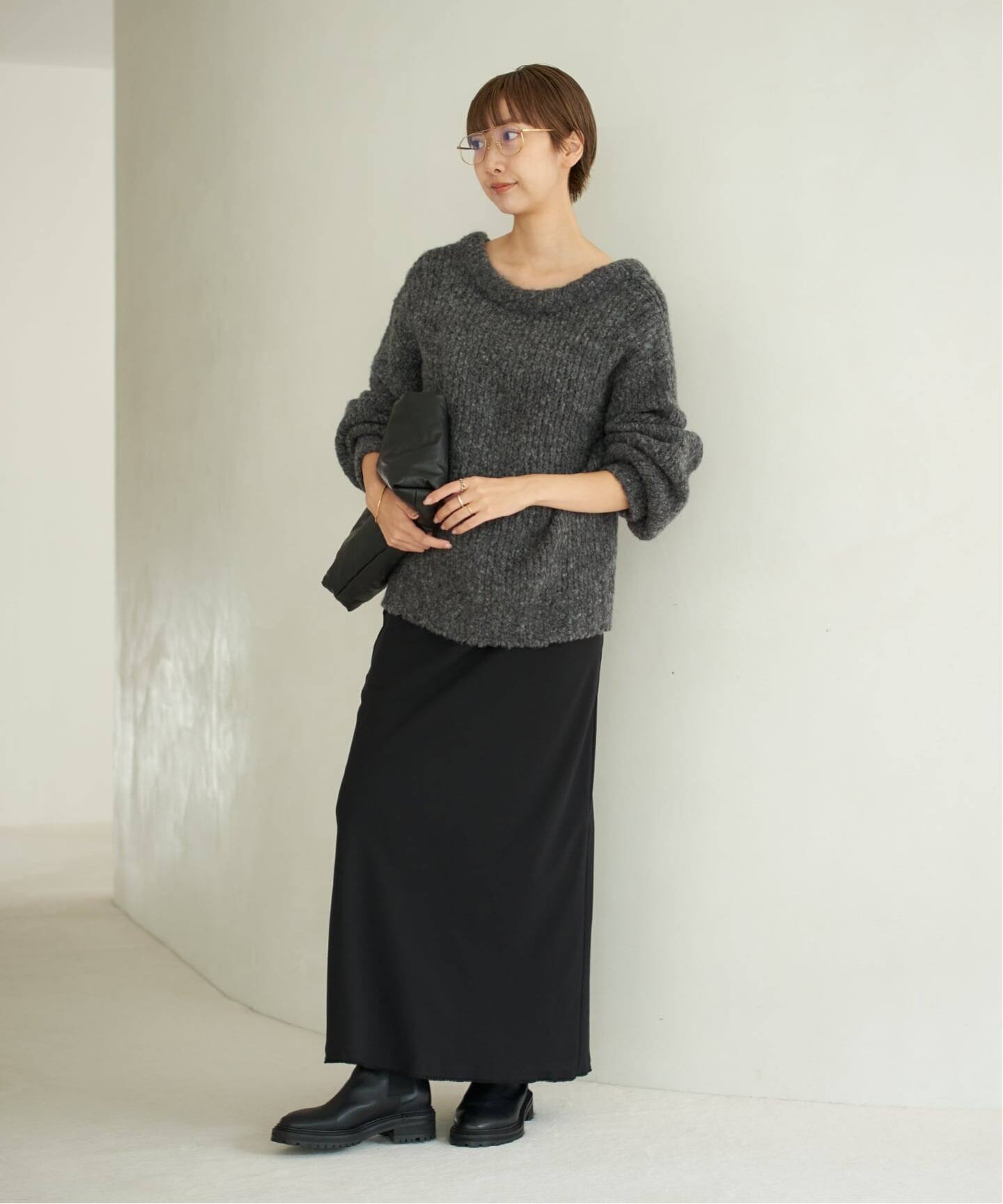 plage (プラージュ) LAWN FLARED スカート 追加》glace flare スカート（ロング・マキシ丈スカート