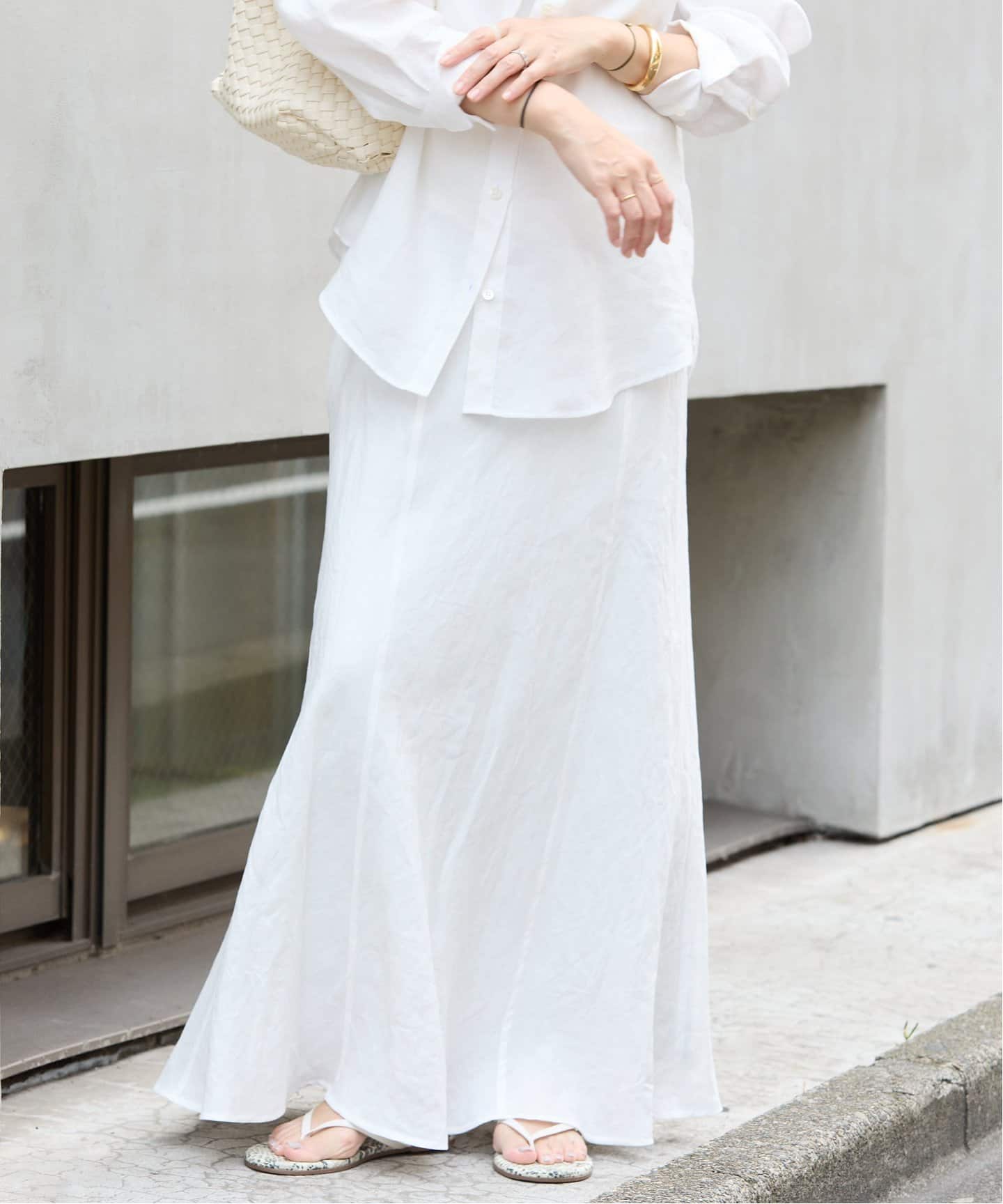 プラージュ Satin Bias スカート プラージュ 23AW Satin Bias スカート ロング 36 ベージュ