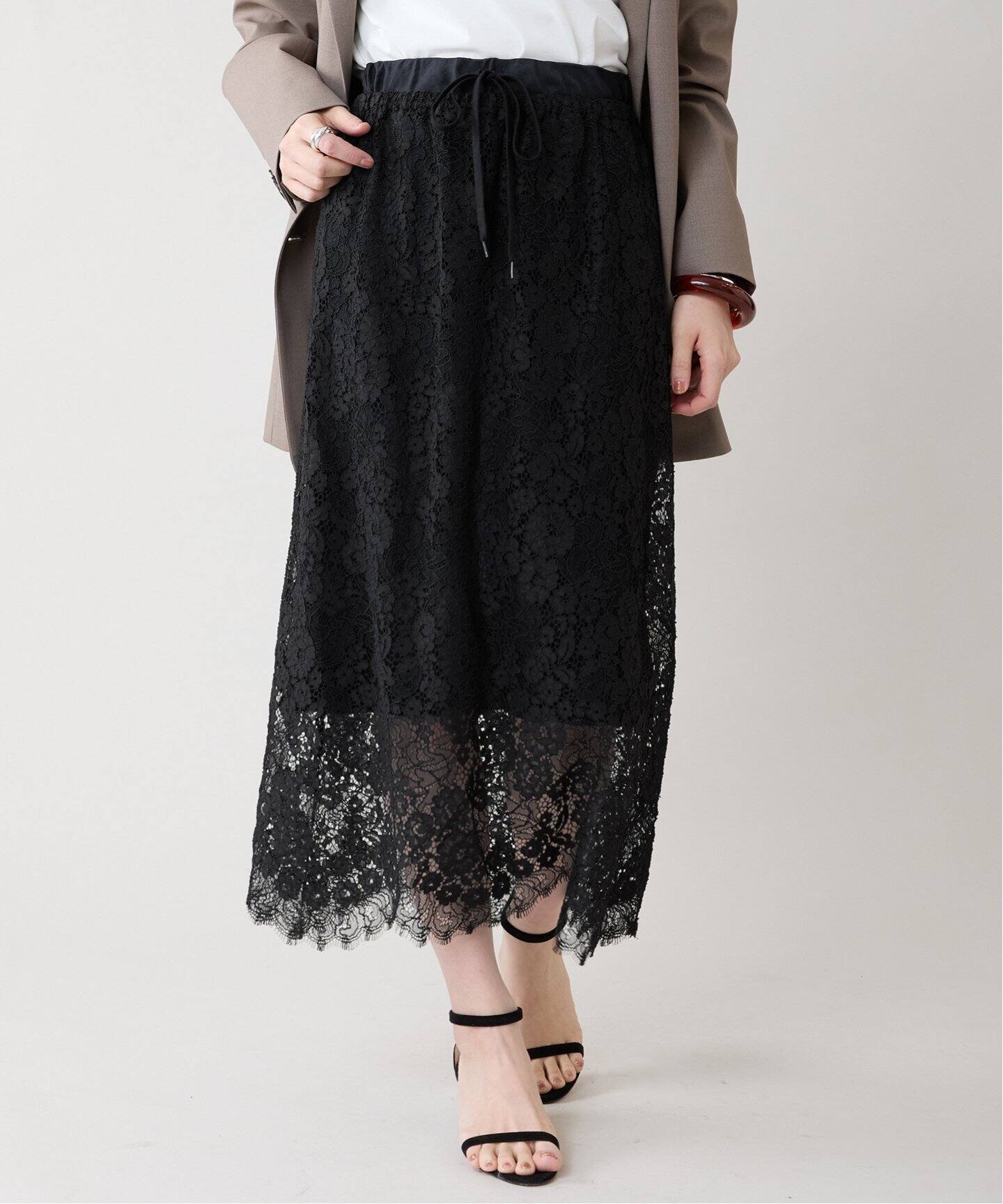 リバーレーススカート（ロング・マキシ丈スカート）｜VERMEIL par iena  