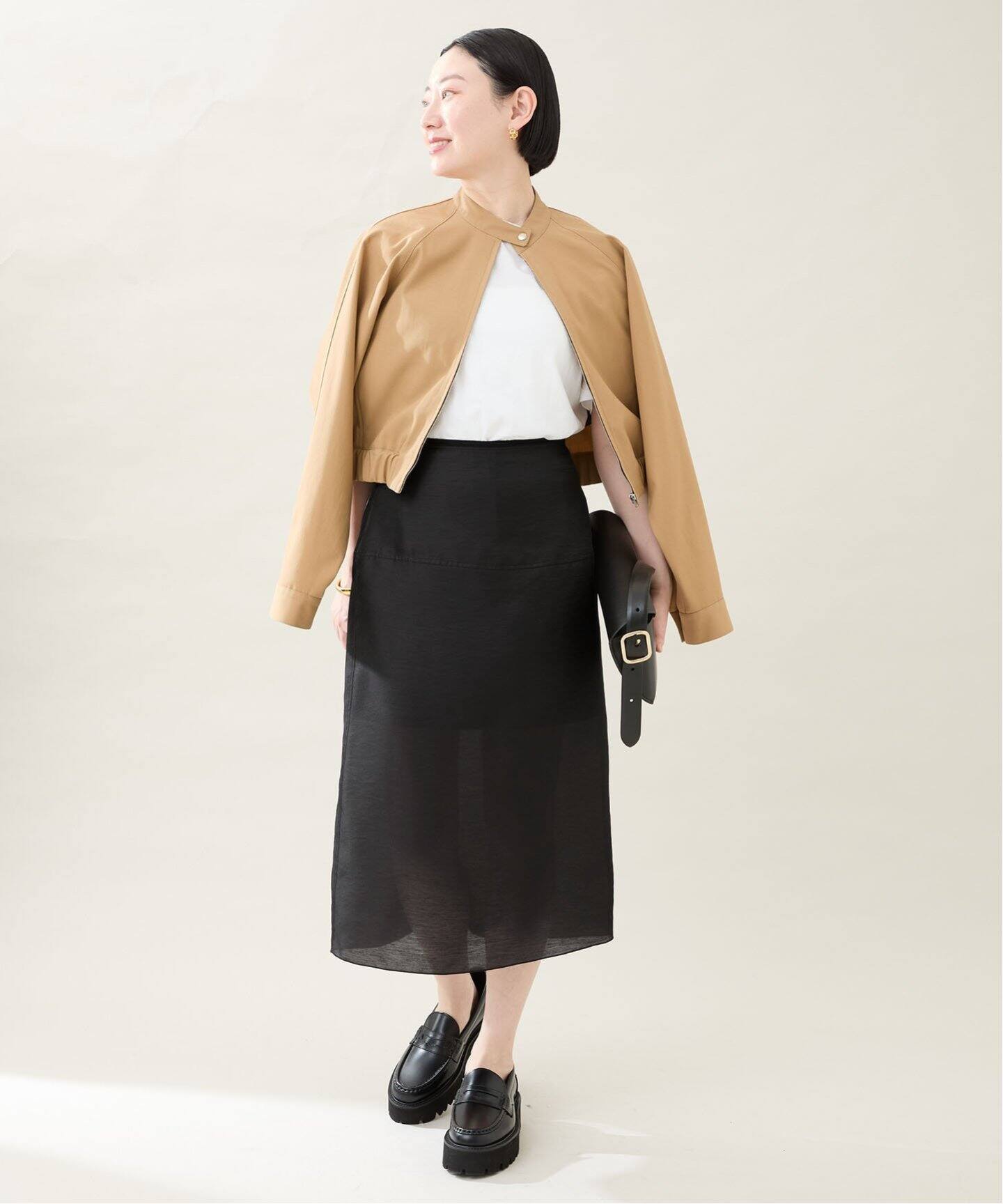 新品　VERMEIL par iena スカート VERMEIL par iena スカート ウールトロストレートスカート