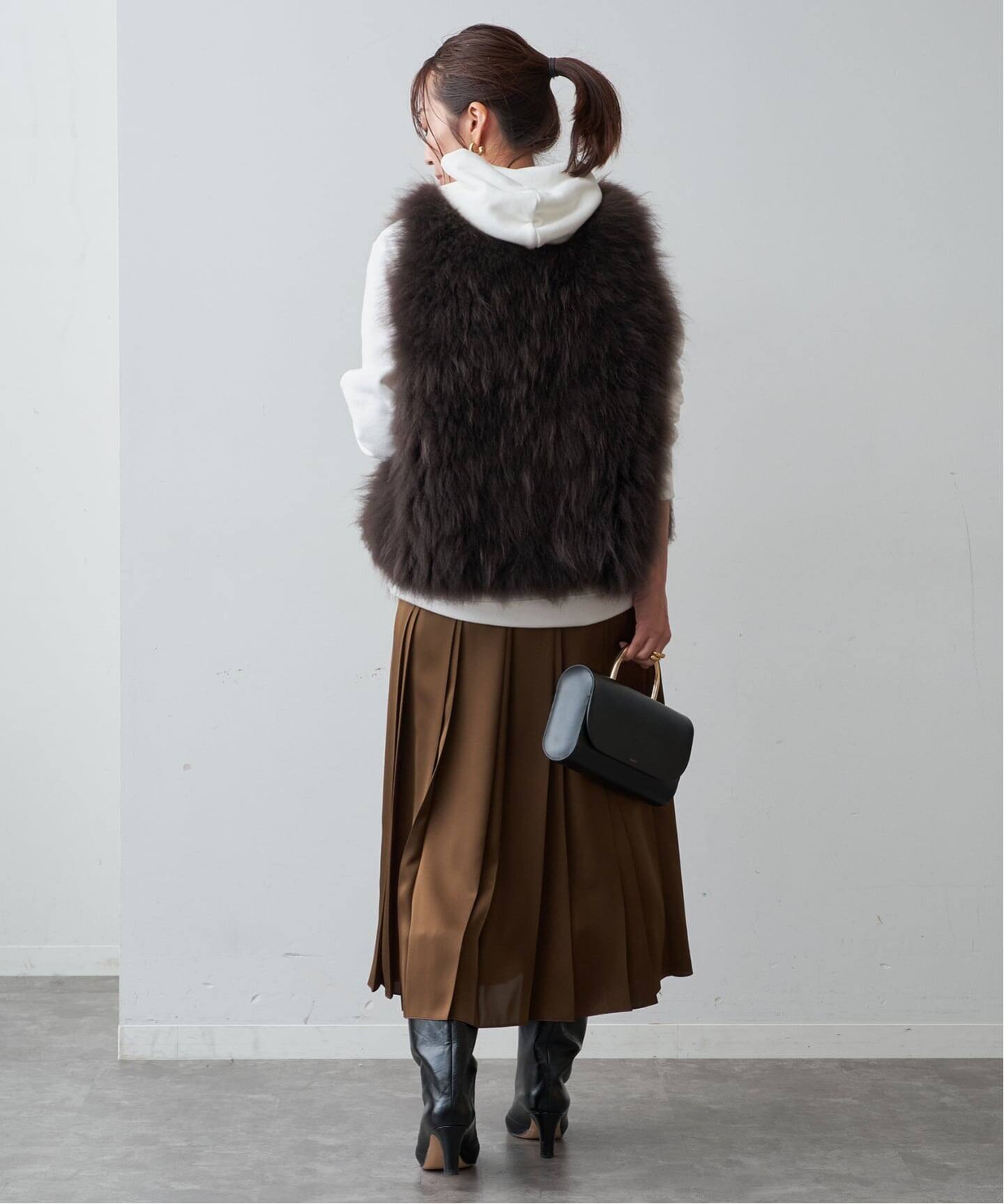 サテンプリーツスカート（その他スカート）｜VERMEIL par iena