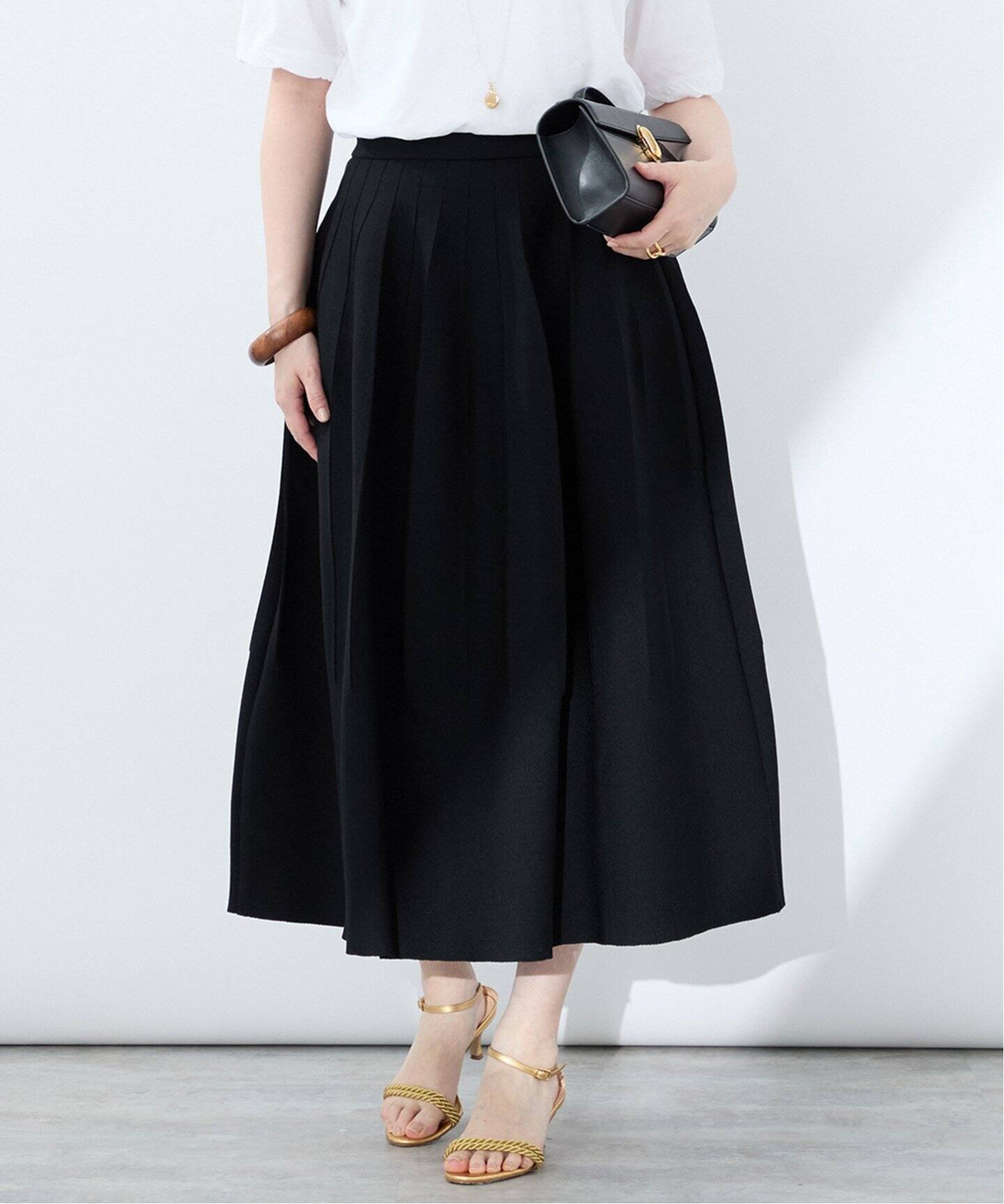 アセテートナイロンフォルムニットスカート（その他スカート  