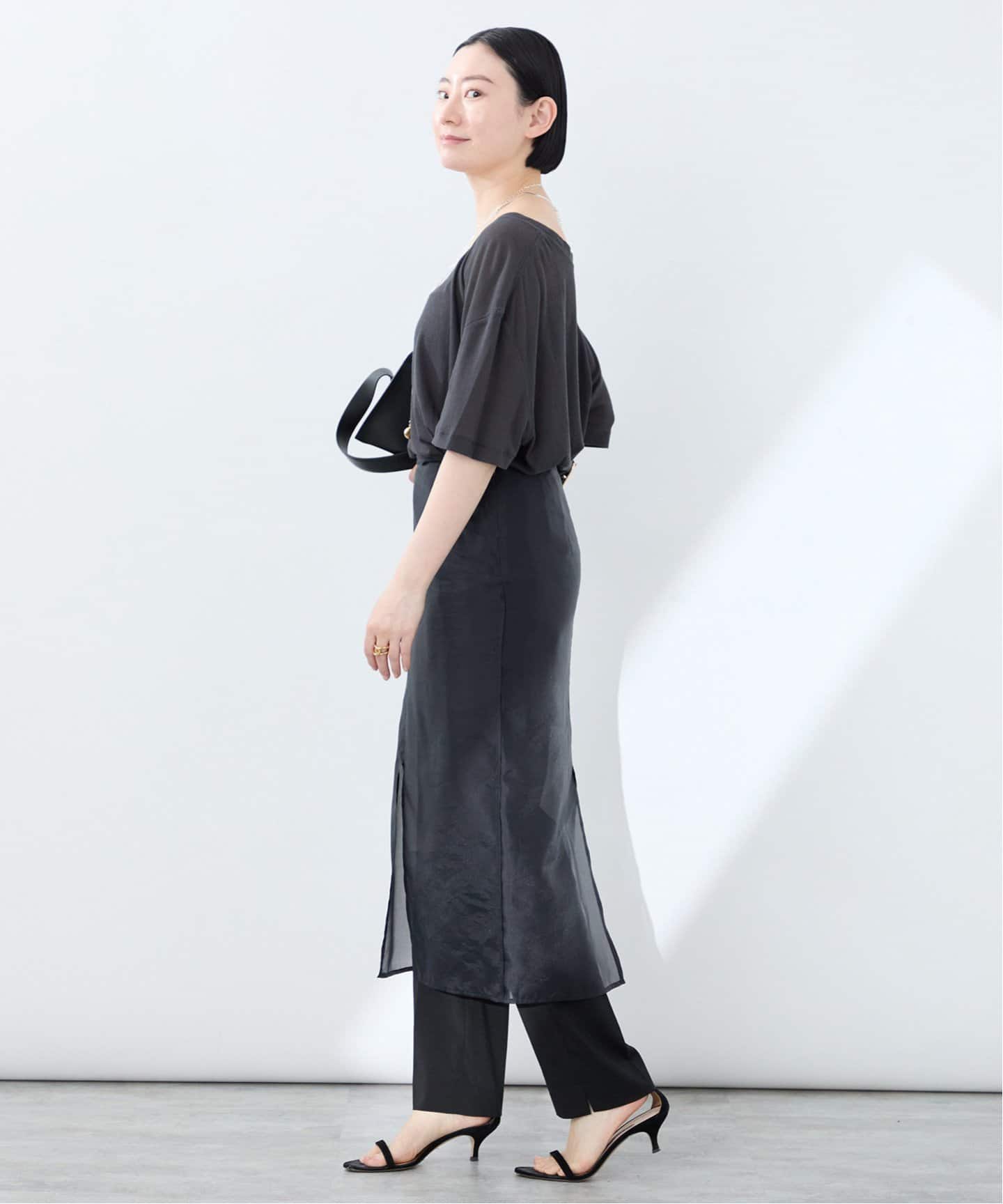 新品未使用　VERMEIL par iena FANCY ニットスカート　イエナ VERMEIL par iena(ヴェルメイユパーイエナ) フェイクレザー