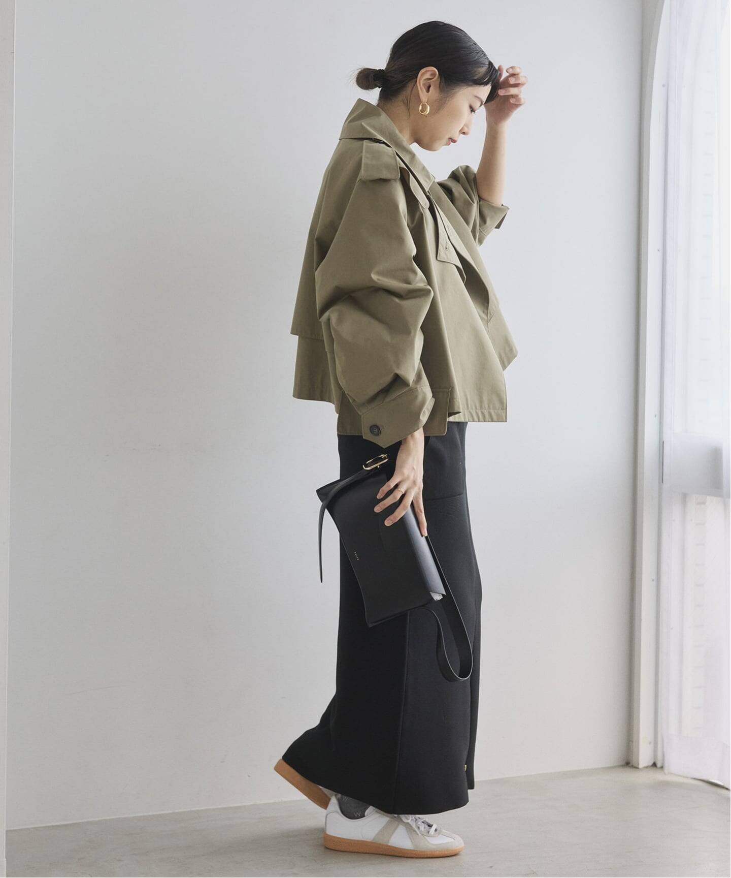 Room no.8 BLACK ルームエイト ブラック Garter Rib Zipup スカート