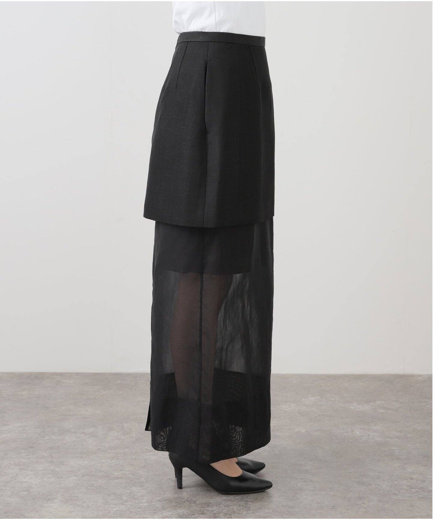 BOWTE バウト【定価82,500円】ウール メルトンリバー ベルト スカート