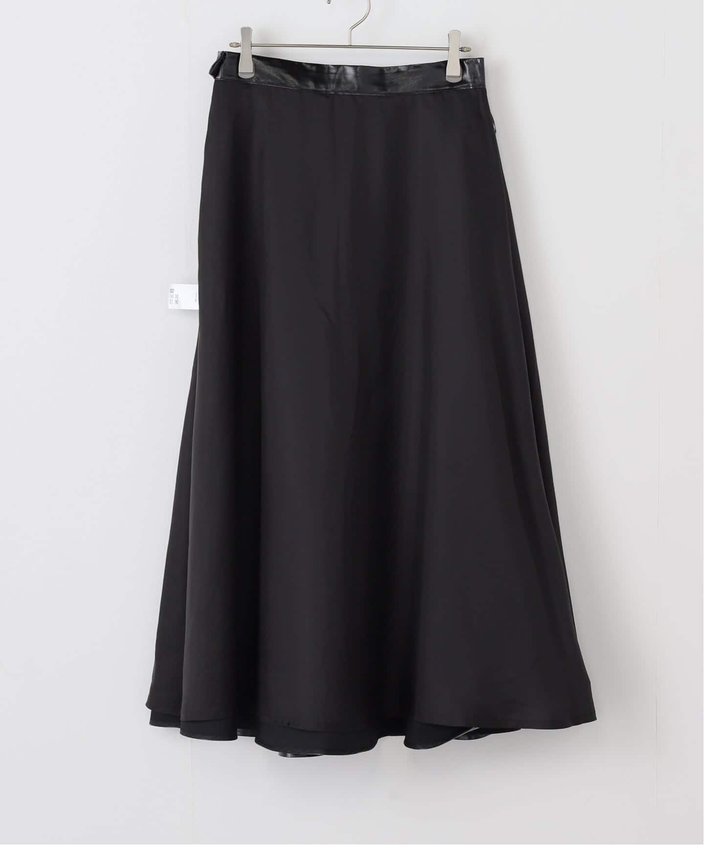 SAQUI サキ PATENT FLARED スカート 25FW42（ロング・マキシ丈スカート