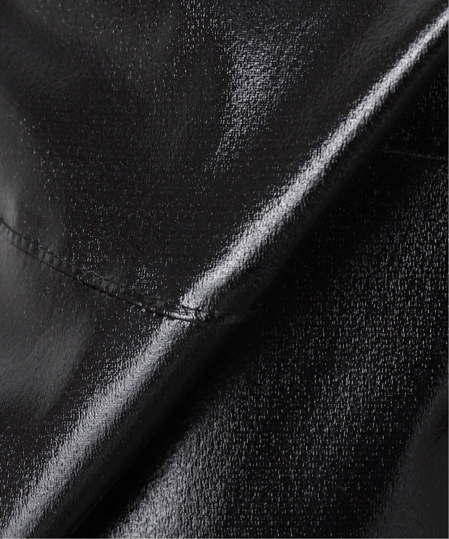 SAQUI サキ PATENT FLARED スカート 25FW42（ロング・マキシ丈スカート