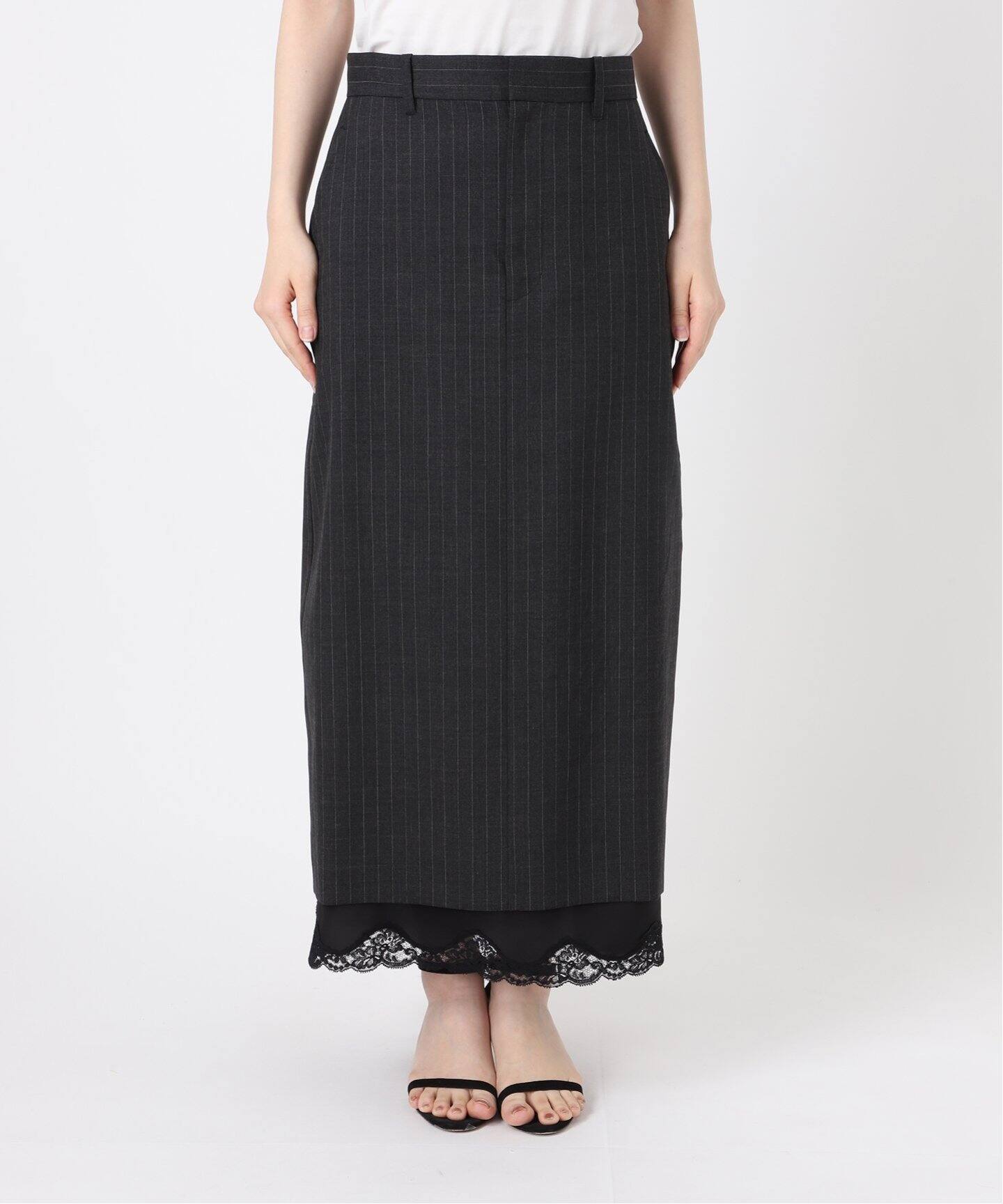 INSCRIRE アンクリア Wool Layerd Skirt I25SSSK60（その他