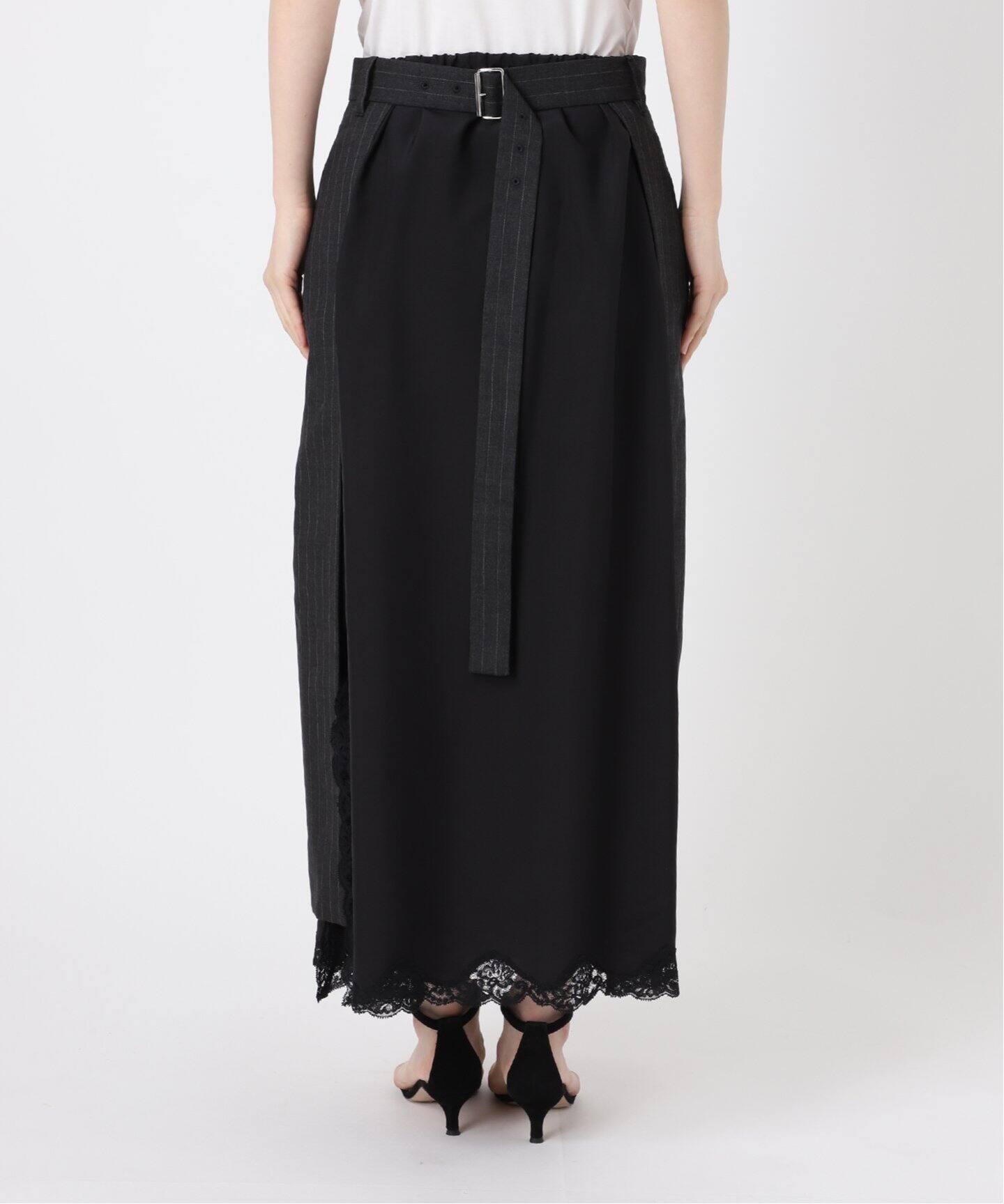 INSCRIRE アンクリア Wool Layerd Skirt I25SSSK60（その他スカート