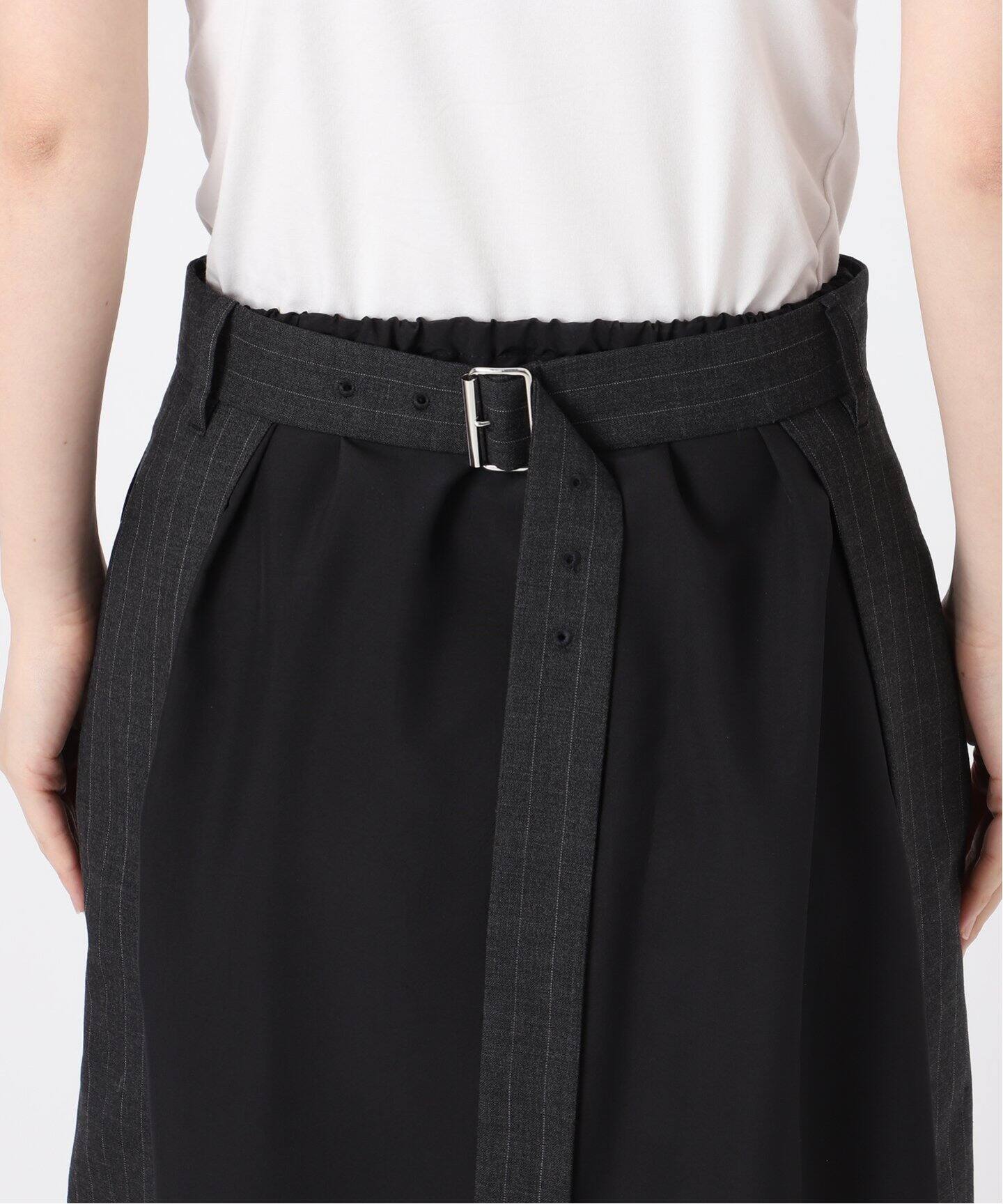 INSCRIRE アンクリア Wool Layerd Skirt I25SSSK60（その他スカート