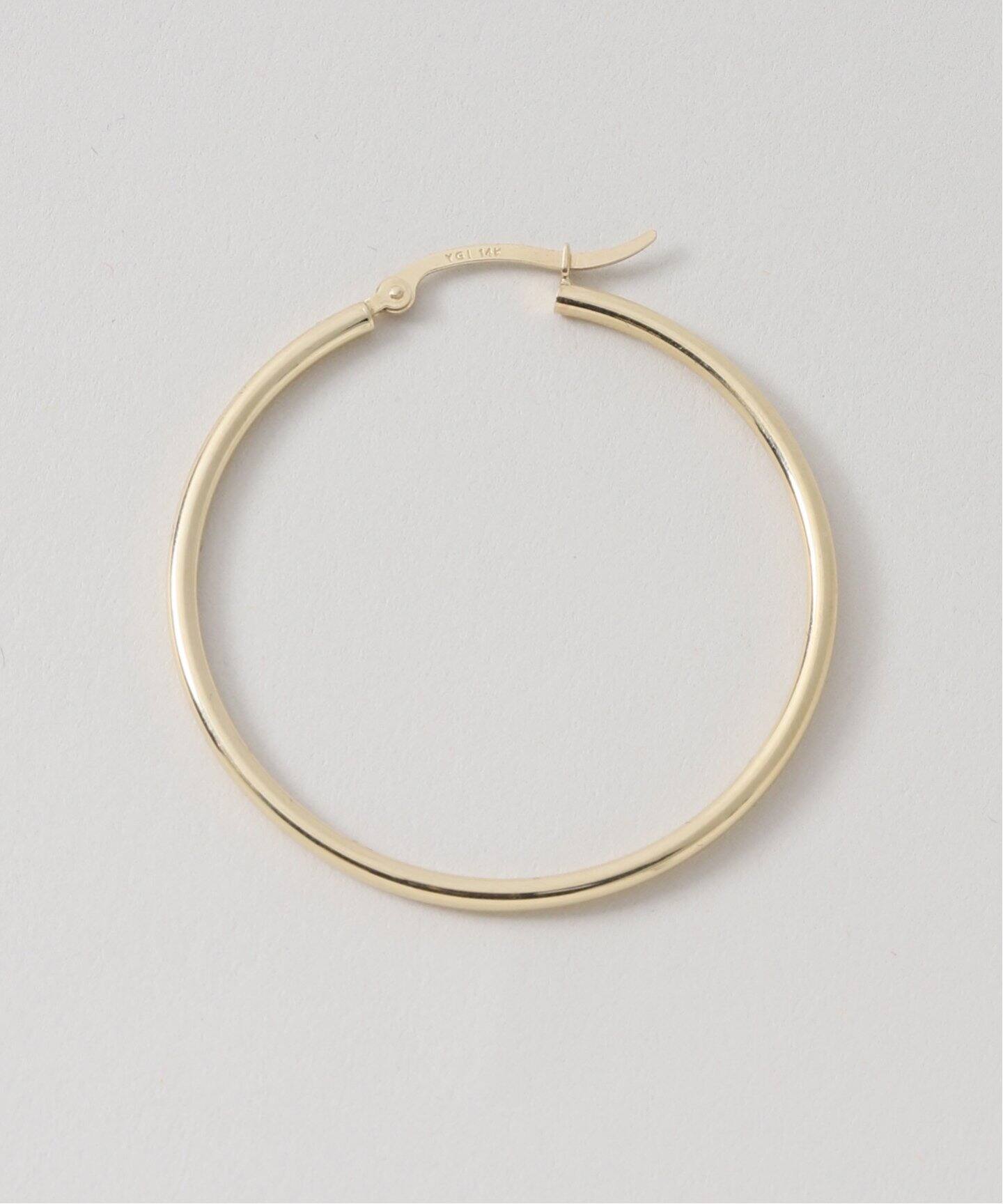 WEB限定》14K HOOP ピアス(両耳用) L（ピアス（両耳用））｜Plage 