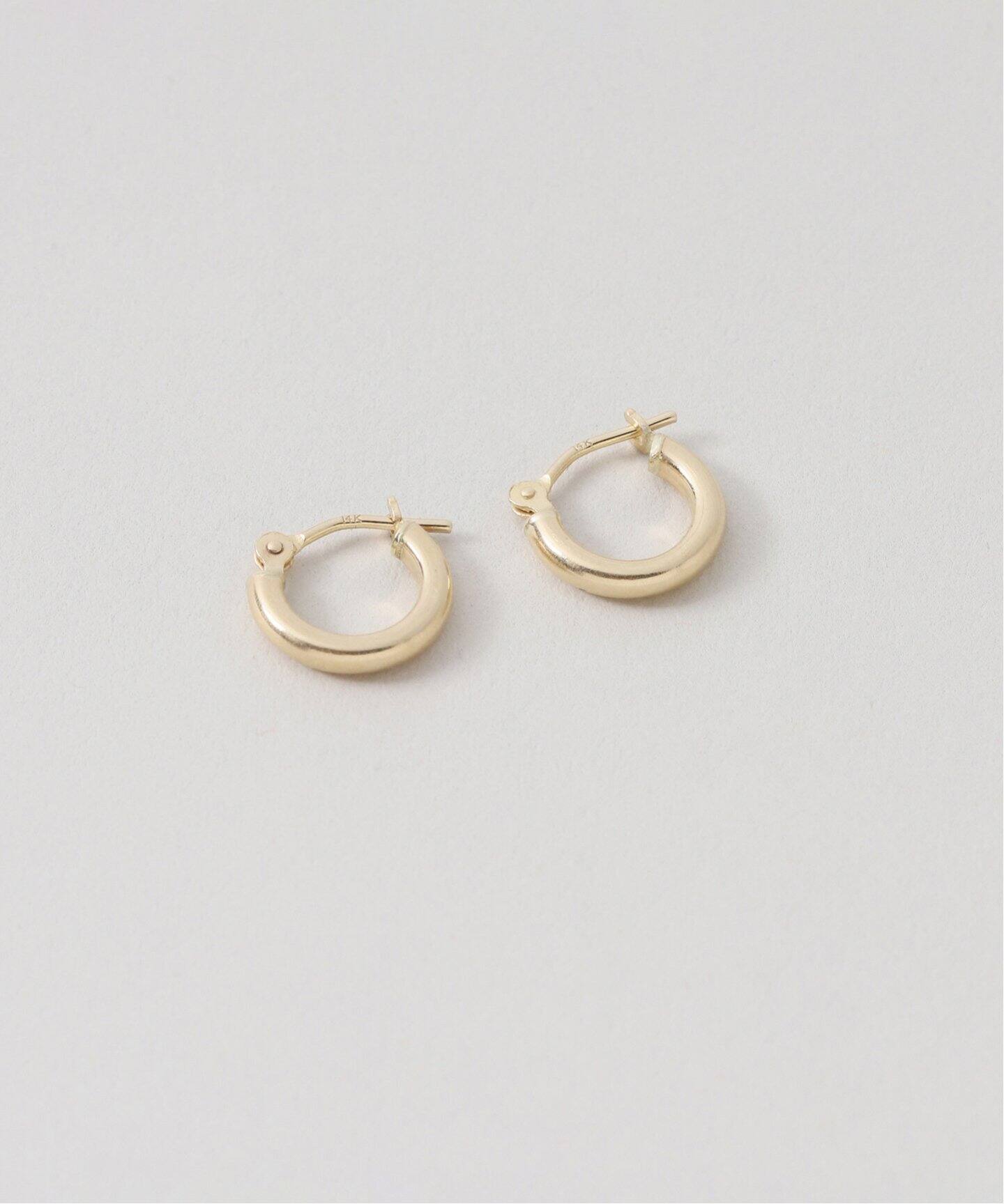 WEB限定追加》14K HOOP ピアス(両耳用) XS（ピアス（両耳用））｜Plage 