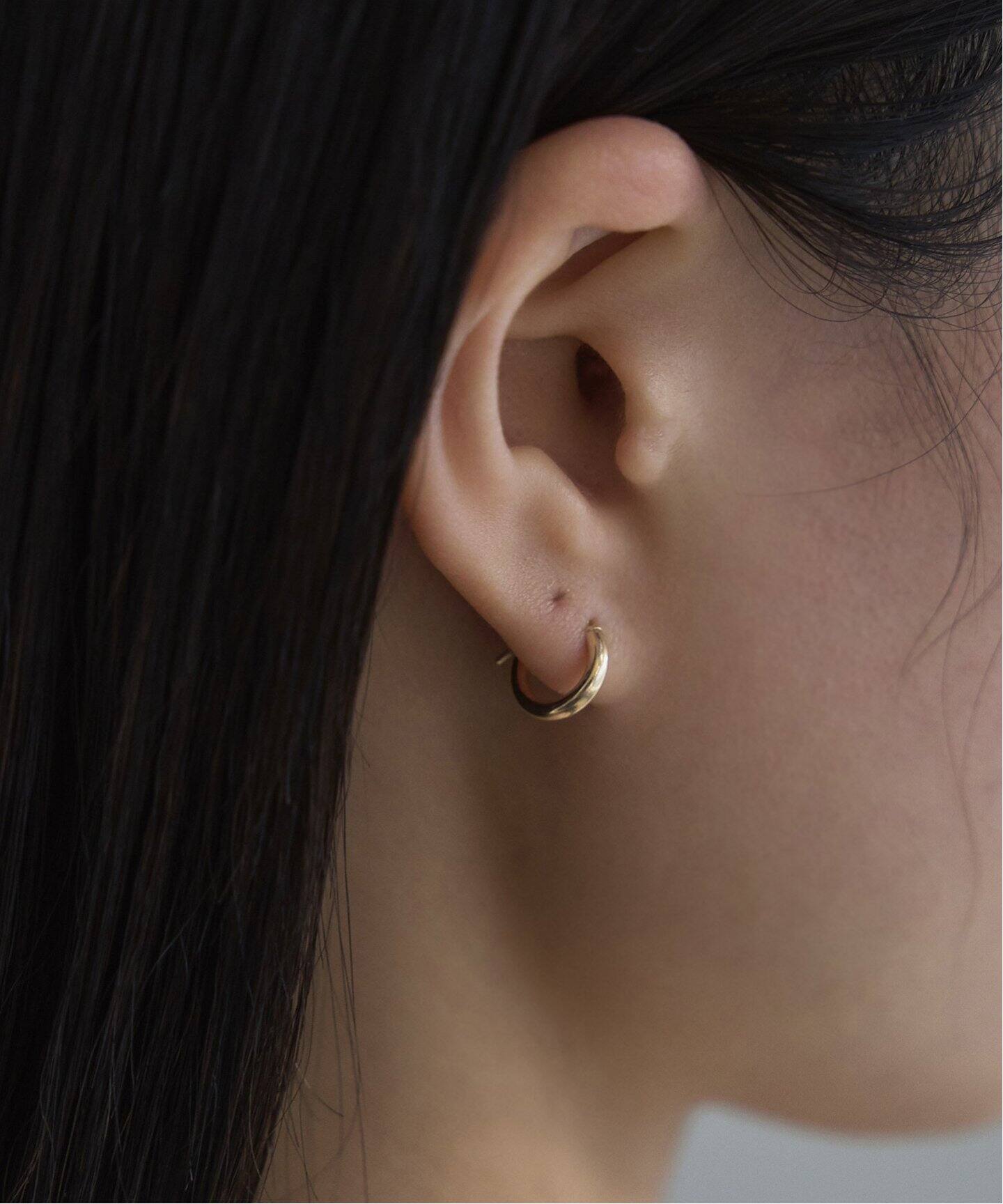 WEB限定追加》14K HOOP ピアス(両耳用) XS（ピアス（両耳用））｜Plage 