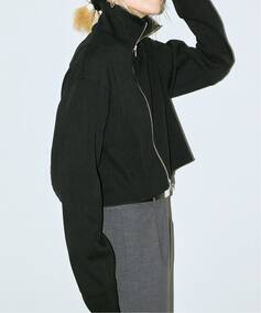 ASYMMETRIC PANEL RIB TOP：カーディガンのコーディネートスナップ 